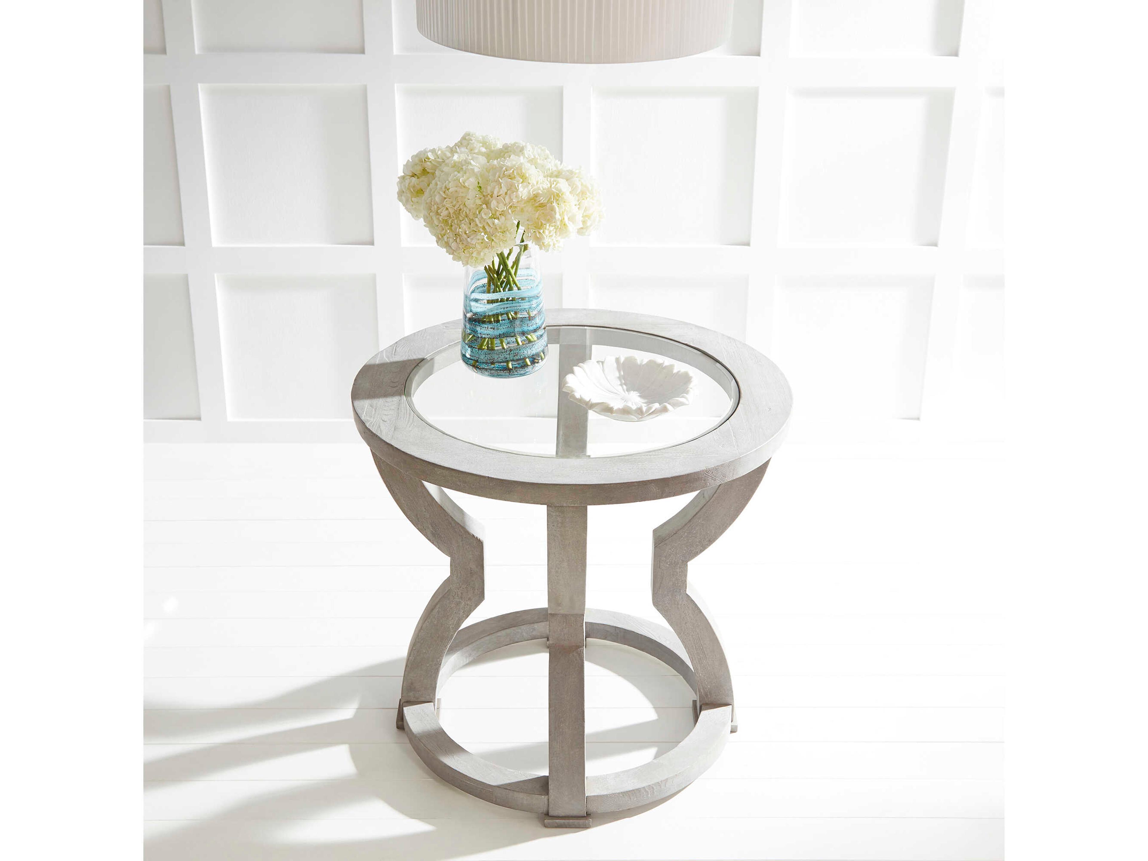 Cyan Design Pantheon Round Glass End Table
