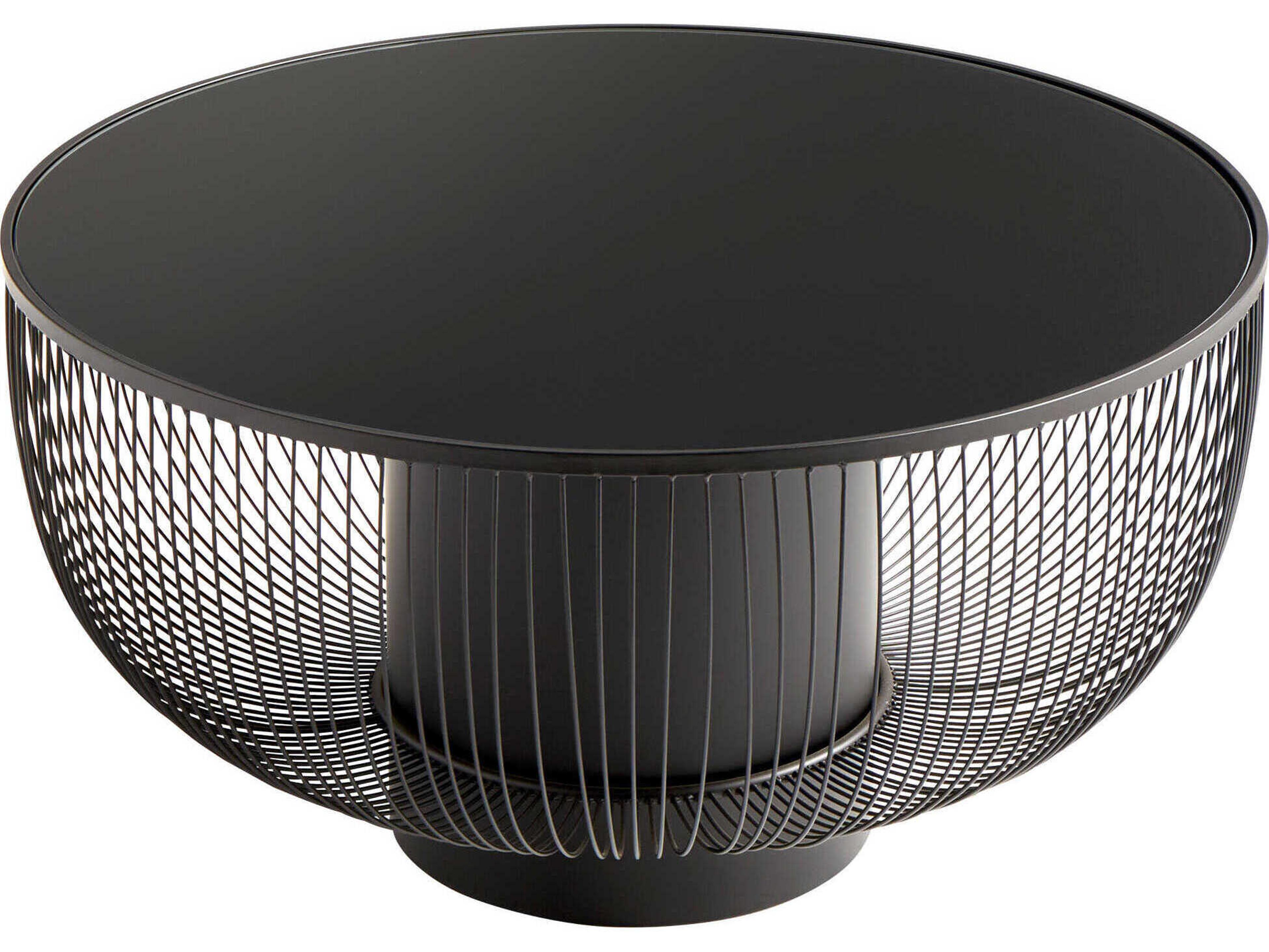 Carousel Round Glass Coffee Table