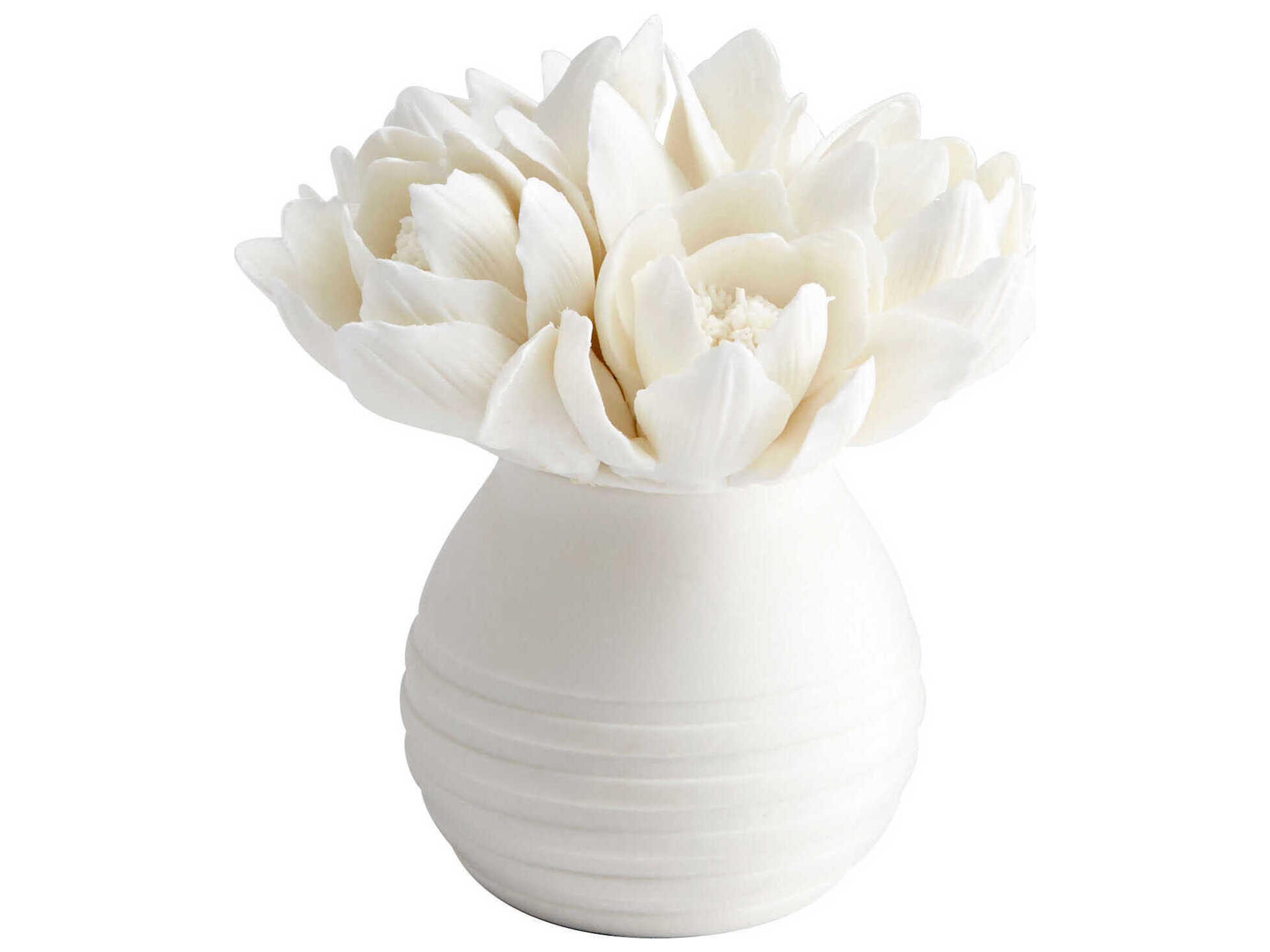 Cyan Design White Blooming Sculpture