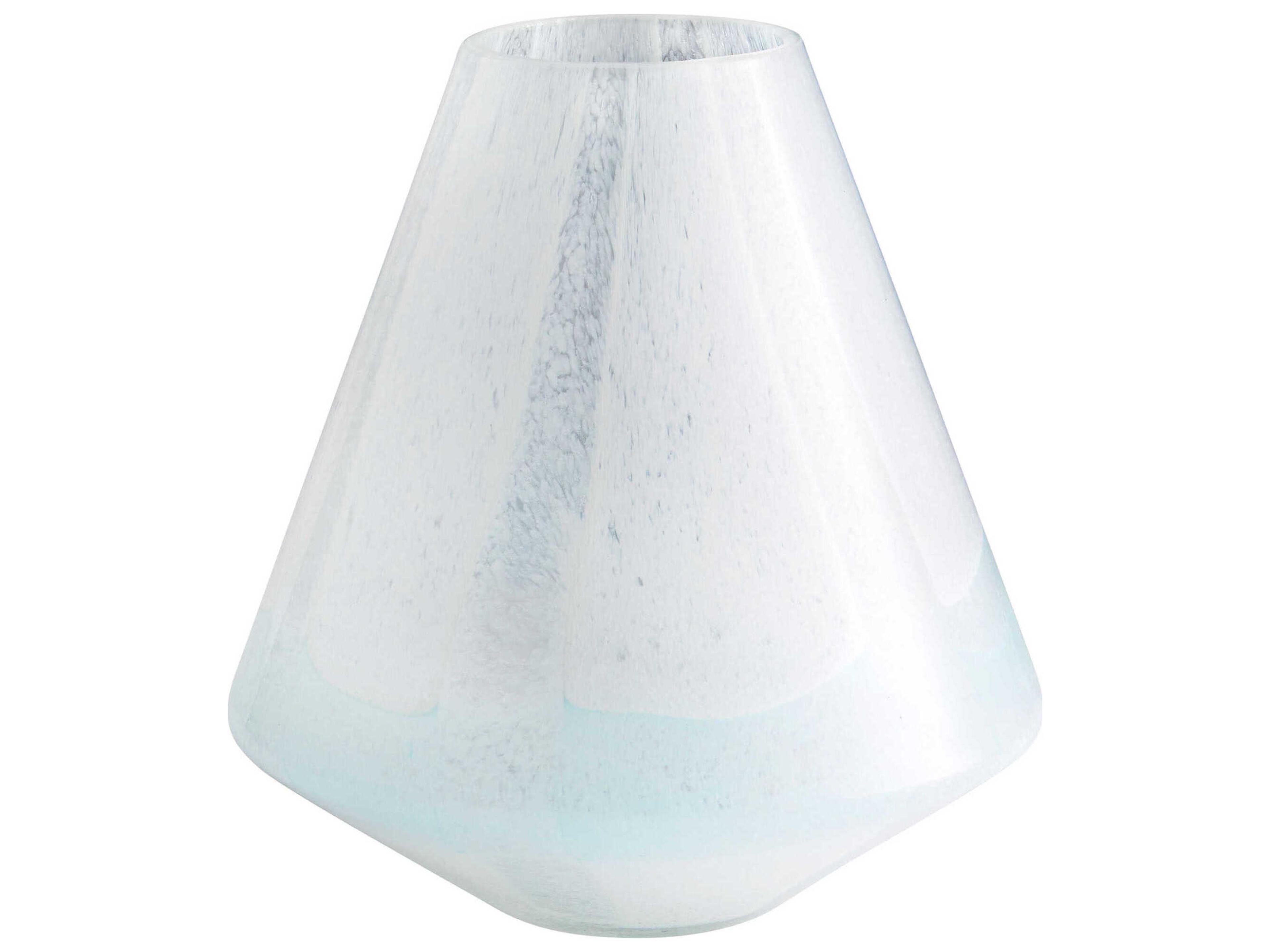 Sky Blue White Backdrift Vase