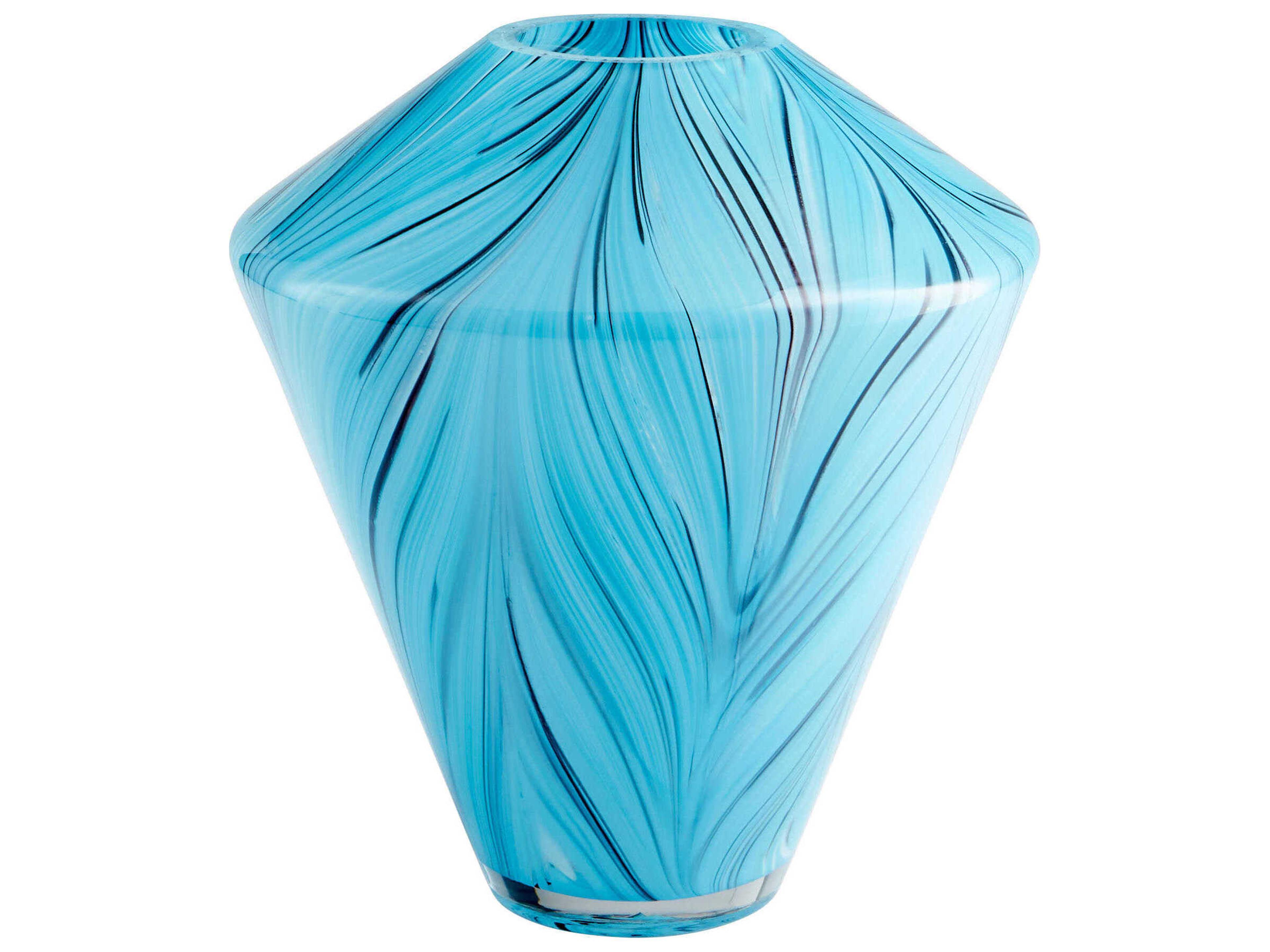 Phoebe Blue 11" High Vase