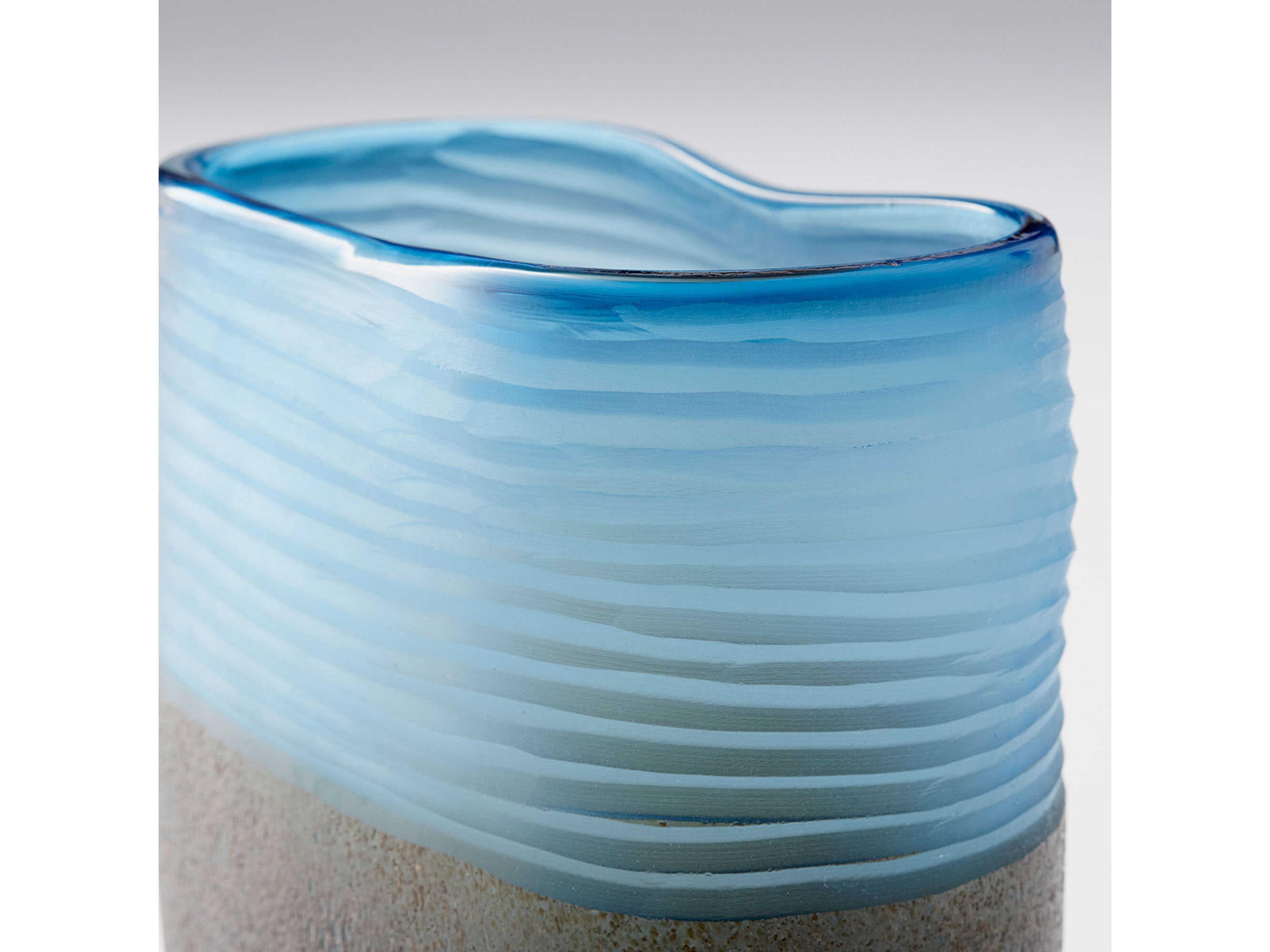 Cyan Design Blue Iron Glaze Europa Vase