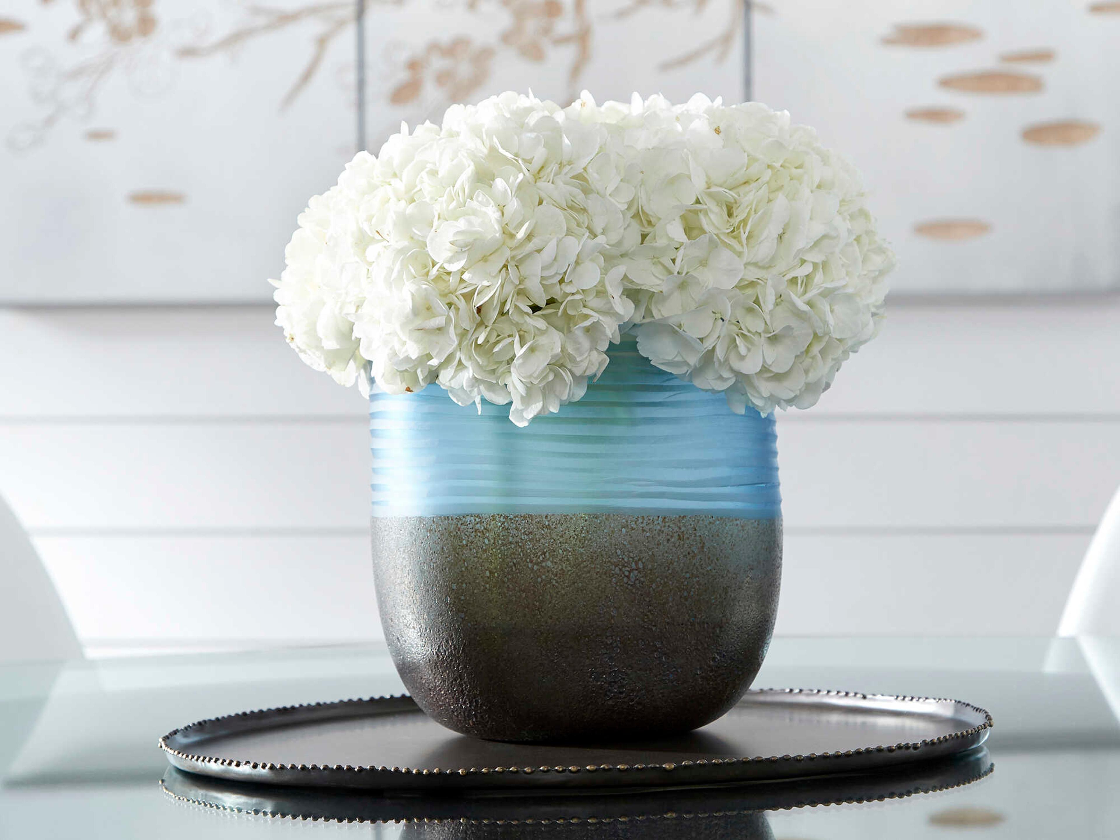 Cyan Design Blue Iron Glaze Europa Vase