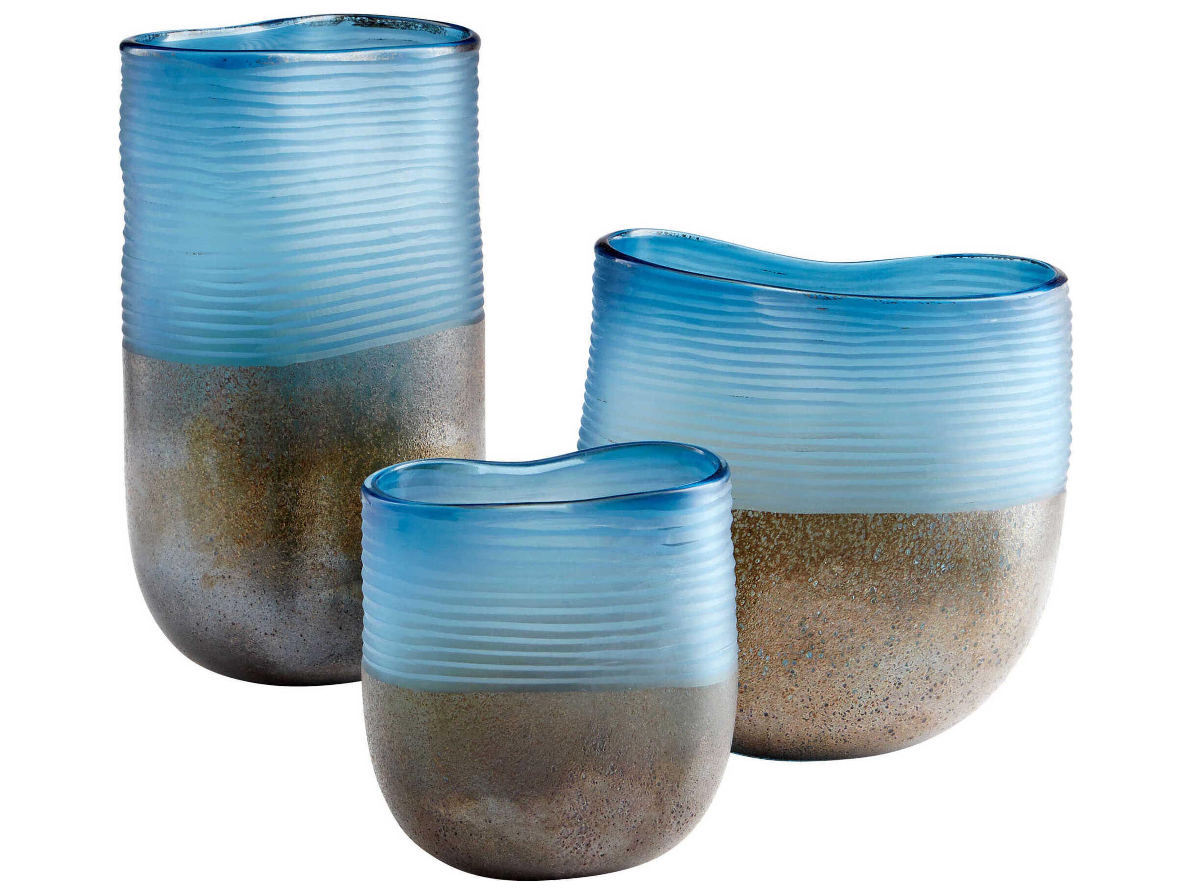 Cyan Design Blue Iron Glaze Europa Vase