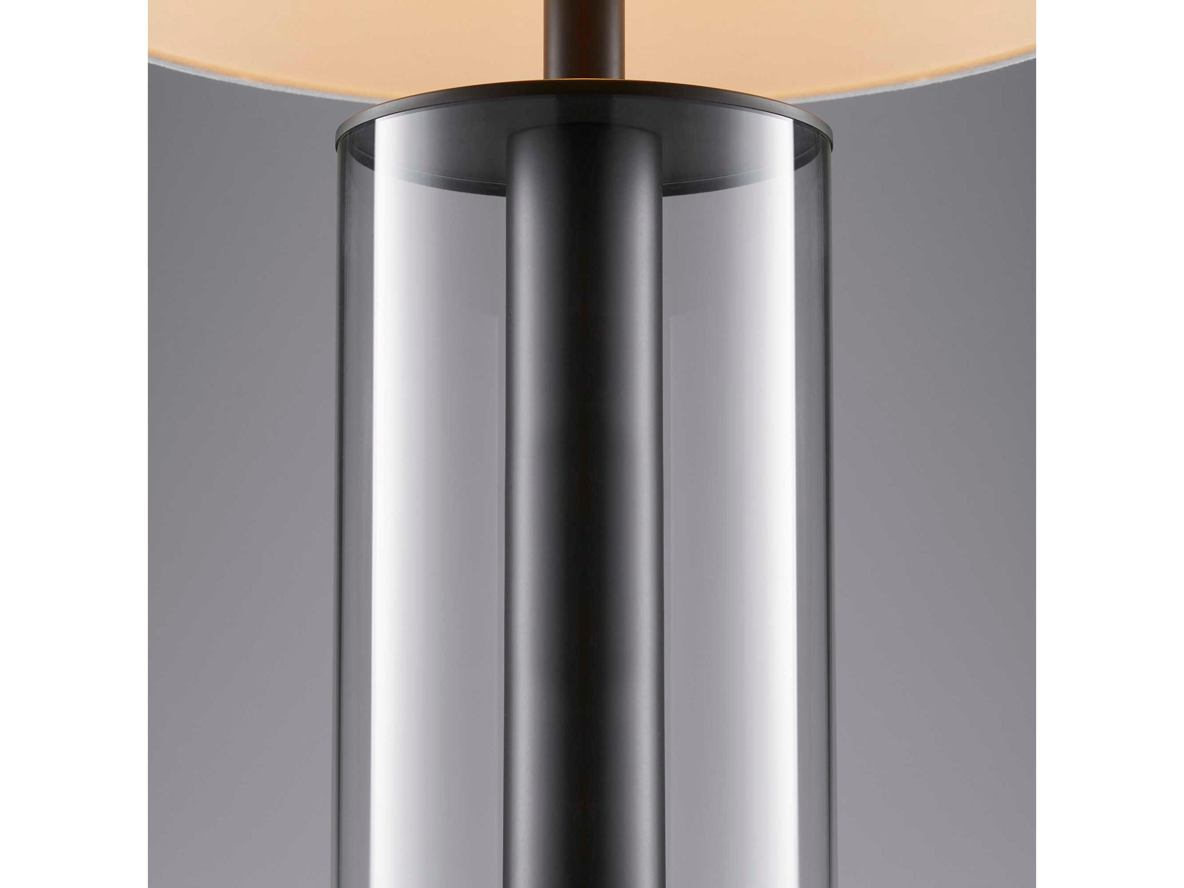 Cyan Design Messier Gunmetal Off White Linen Black Buffet Lamp