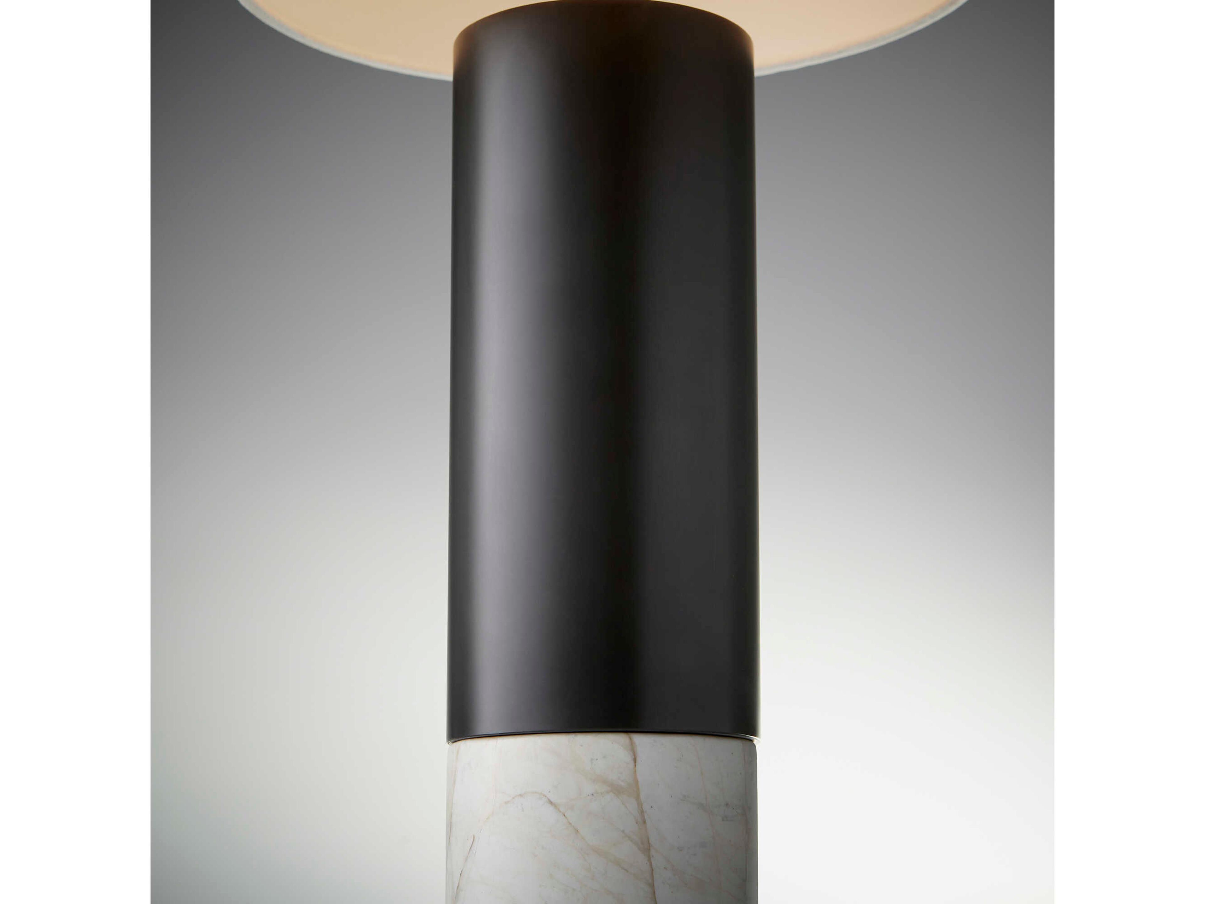 Cyan Design Adana Gun Metal Off White Linen Black Buffet Lamp