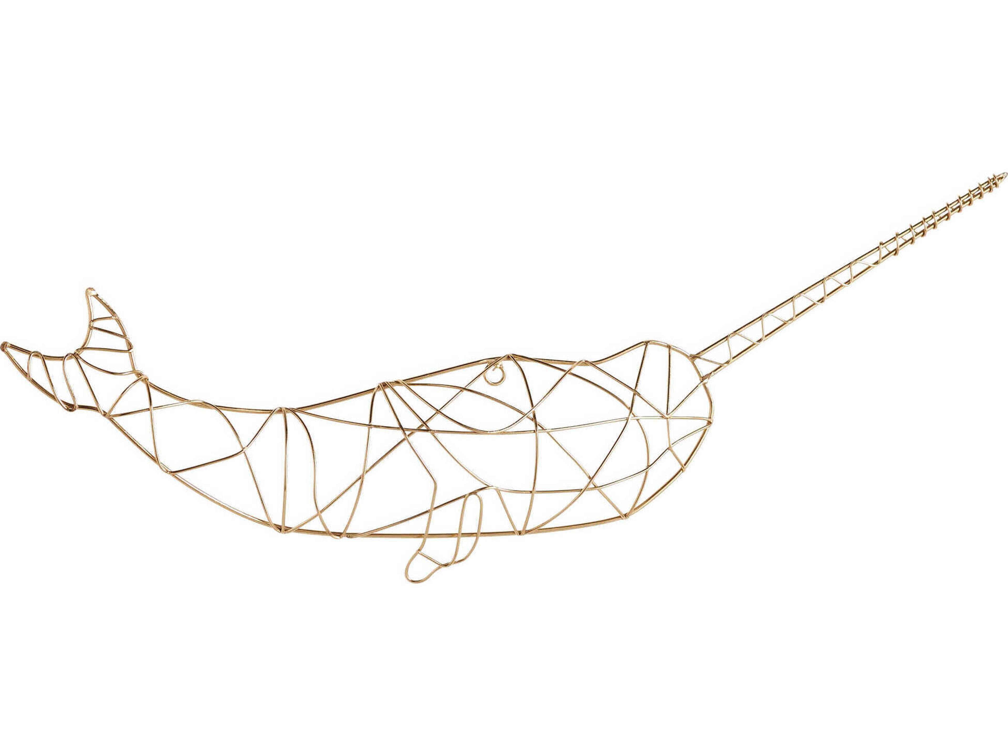 Gnarly Gold Metal Wall Art