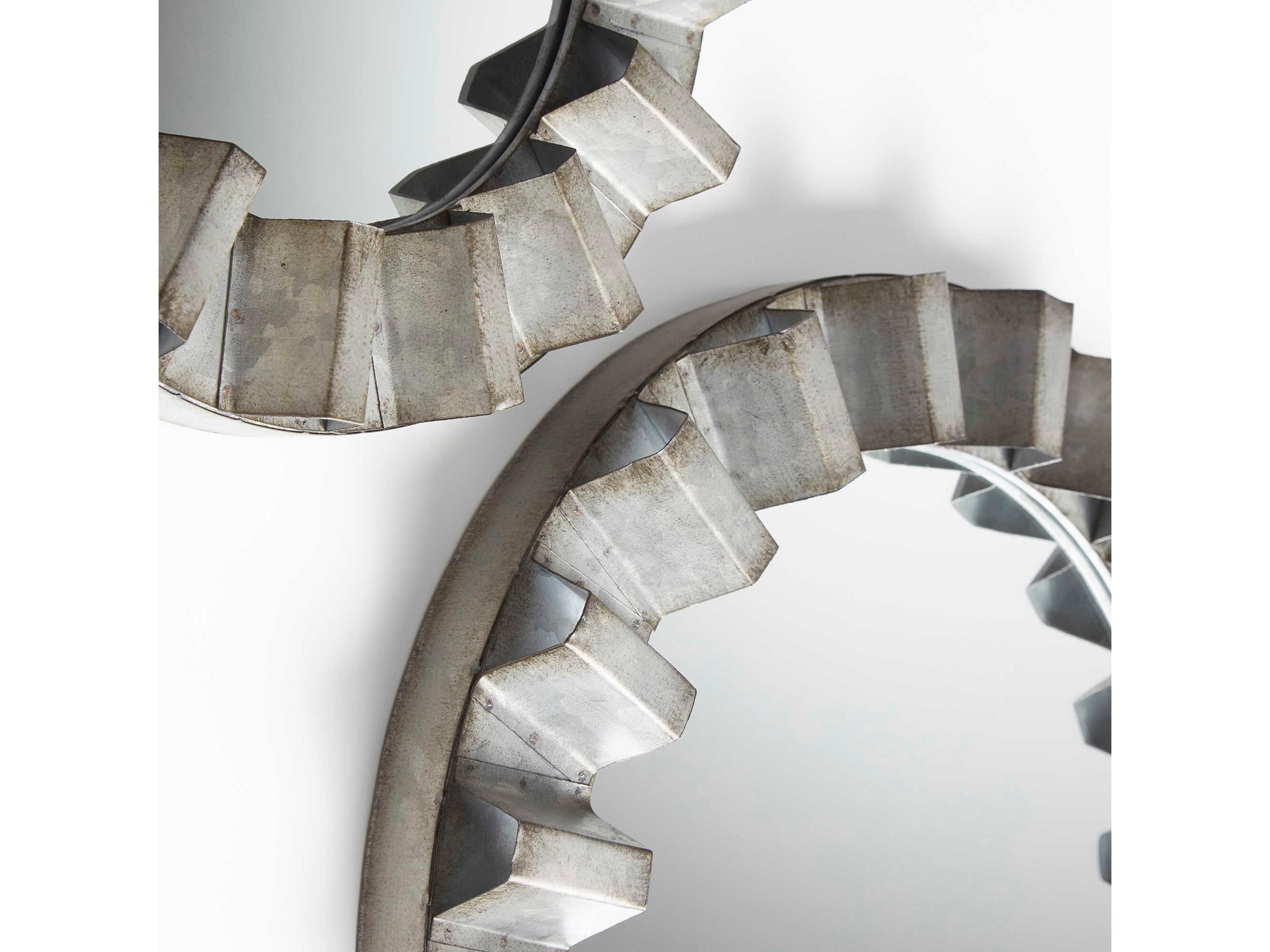 Cyan Design Argos Galvanized Round Wall Mirror