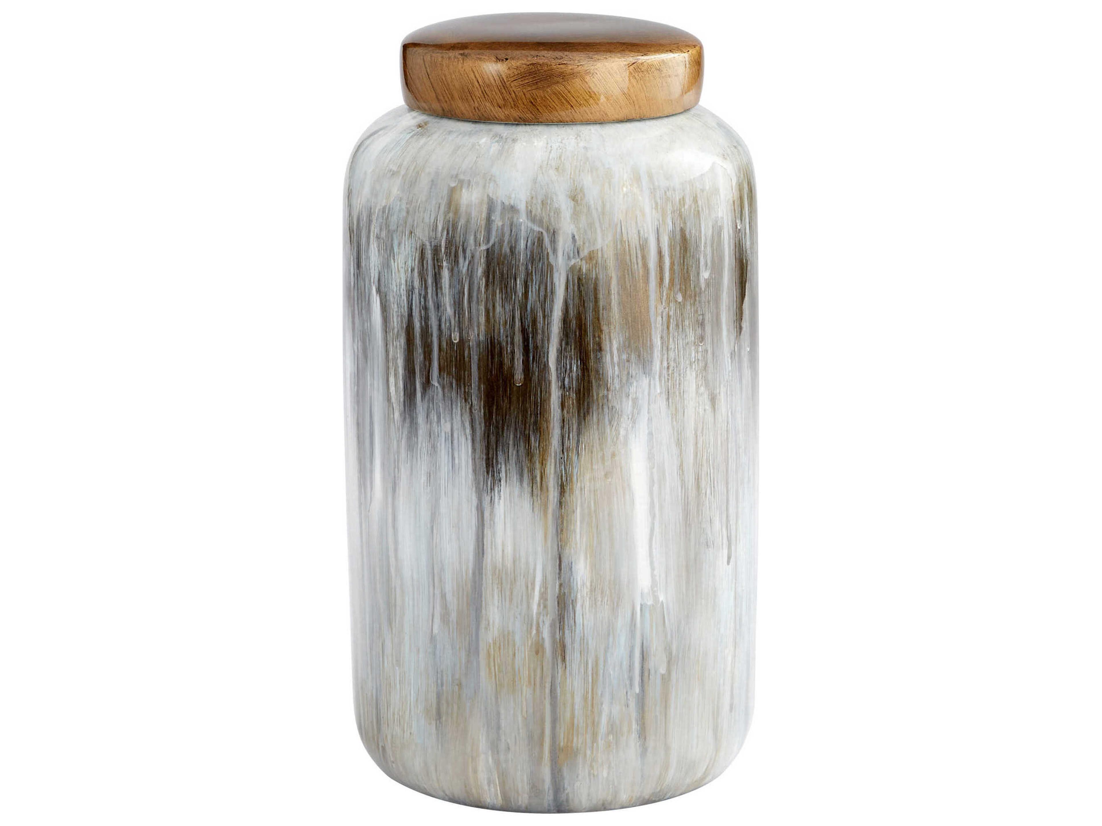 Olive Glaze Spirit Container