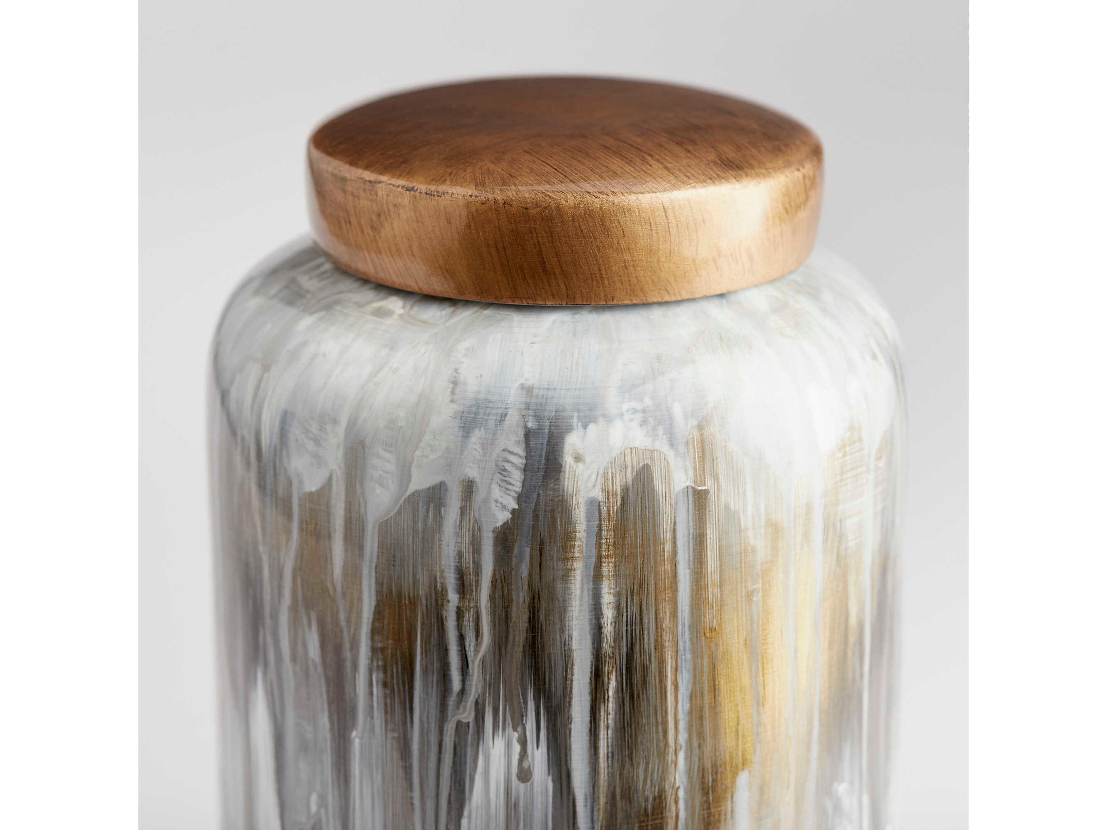 Cyan Design Olive Glaze Spirit Container