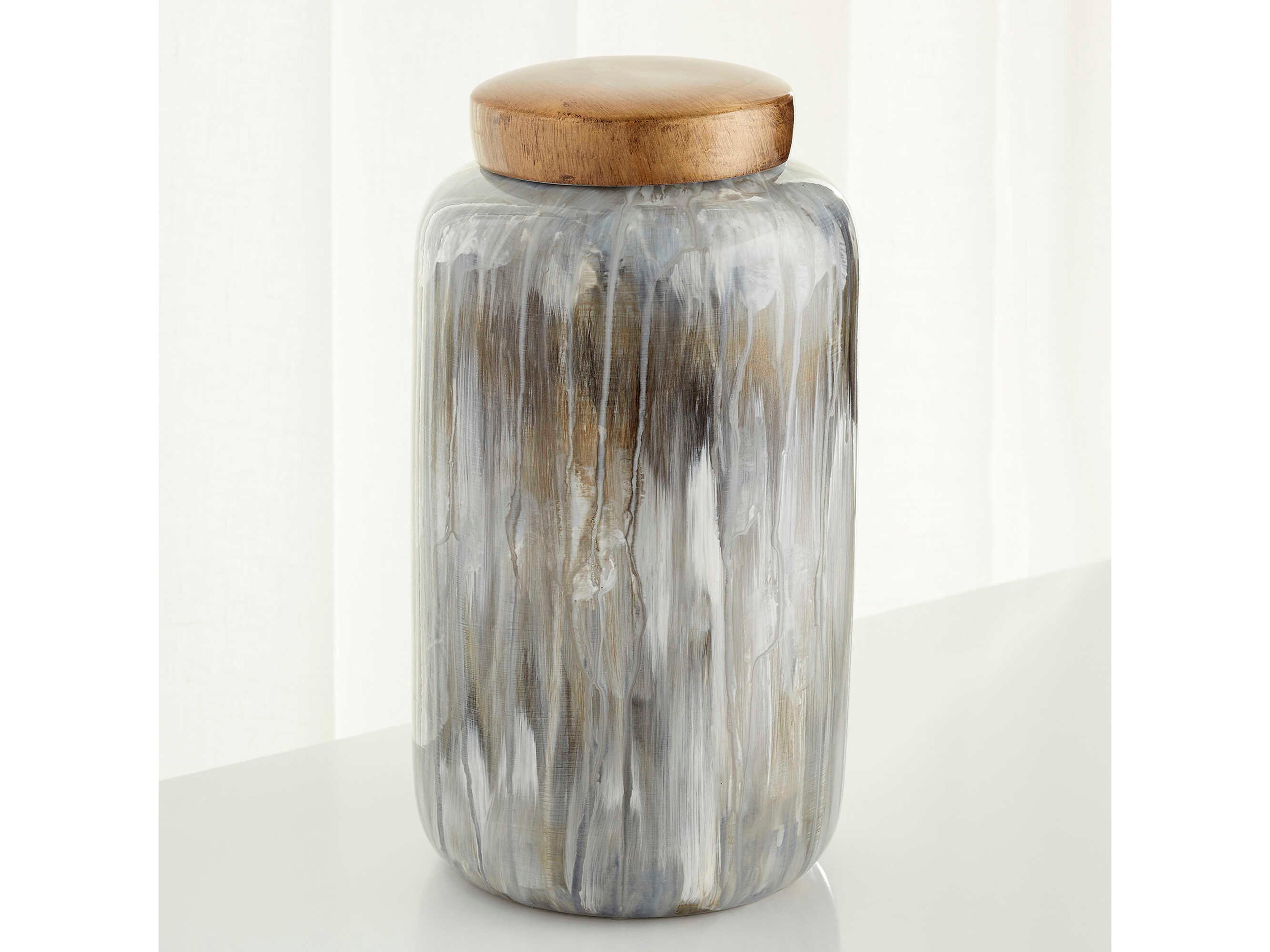 Cyan Design Olive Glaze Spirit Container