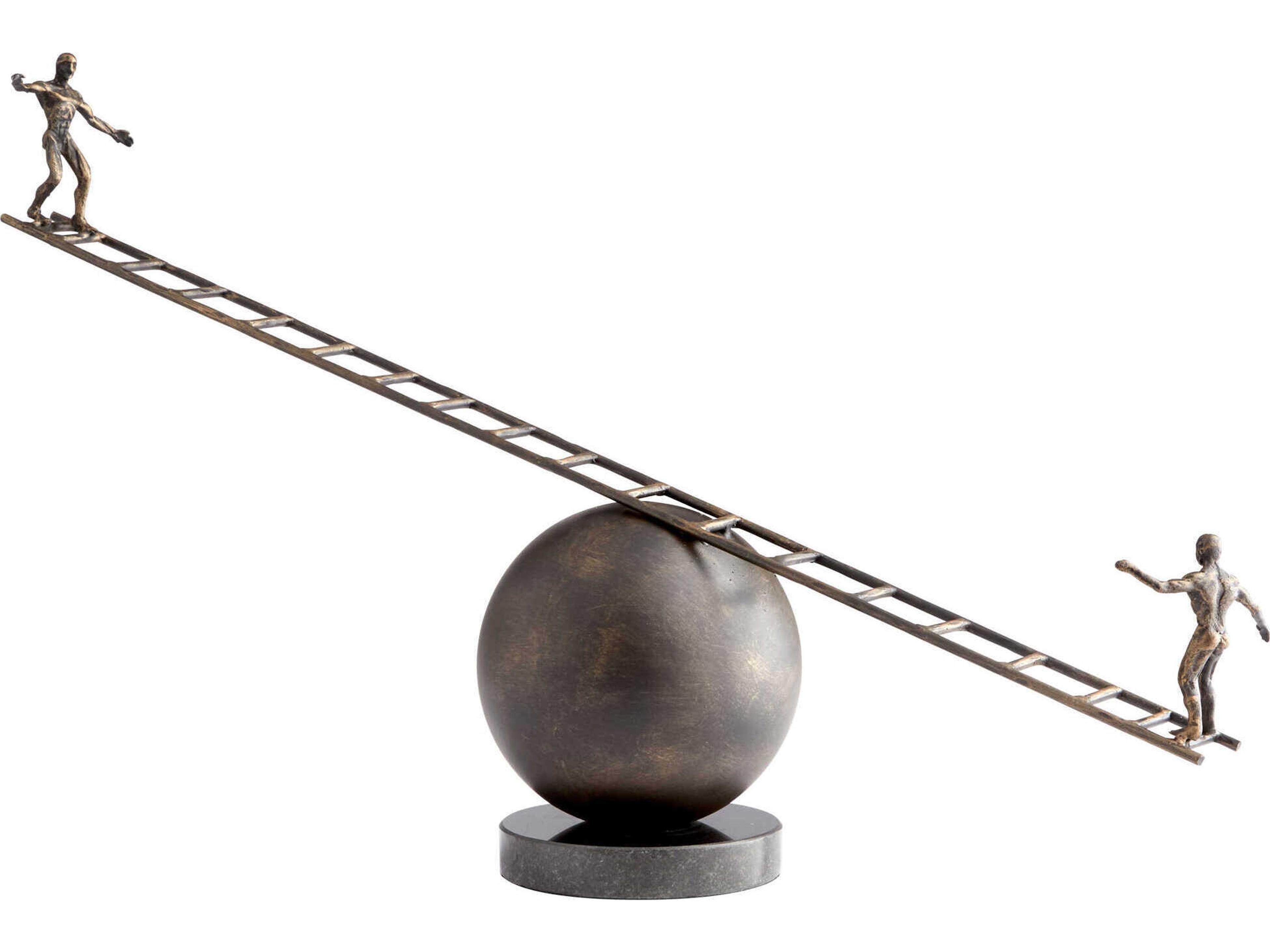 Cyan Design Bronze Teeter Sculpture