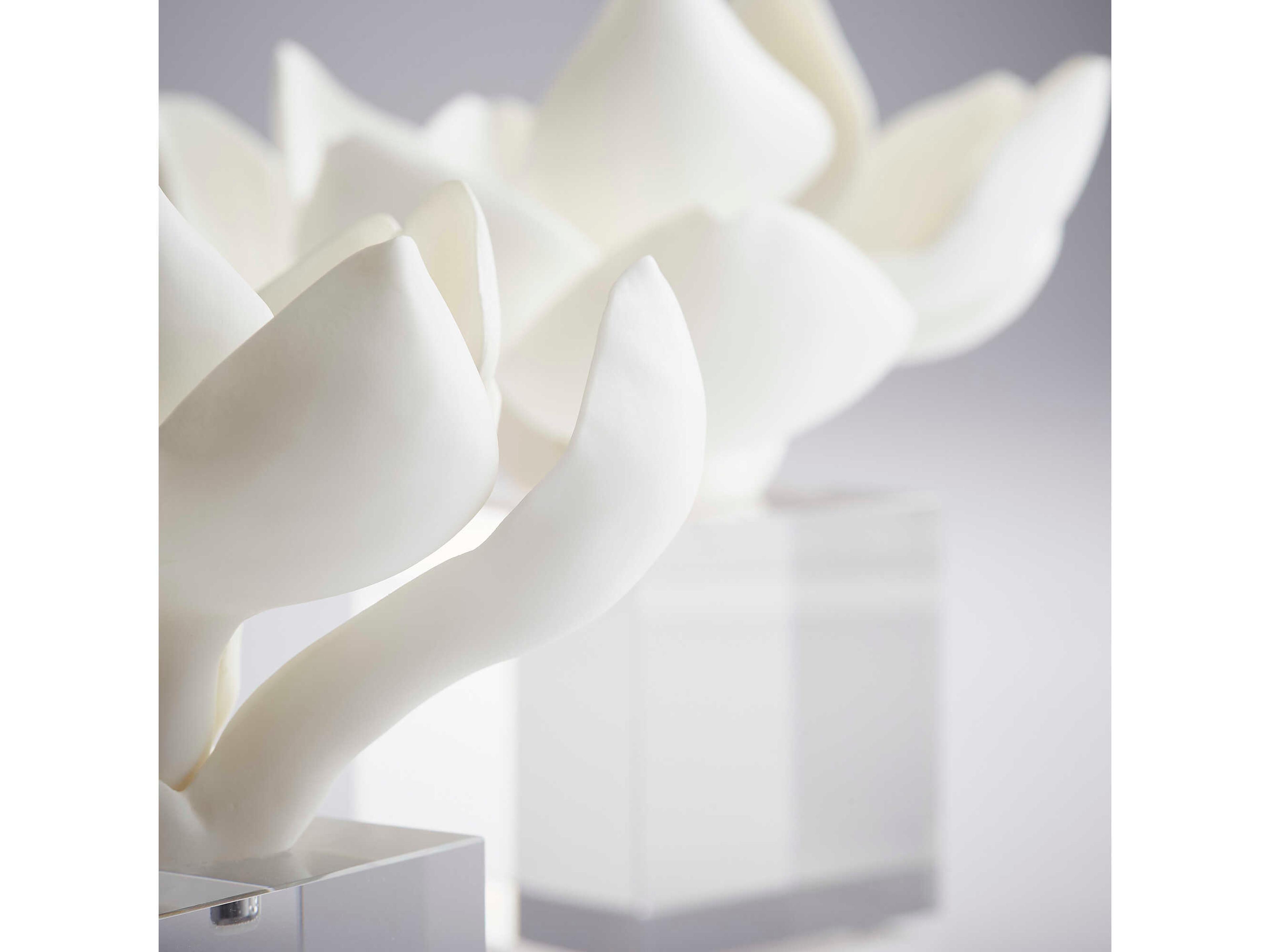 Cyan Design White Magnolia Sculpture