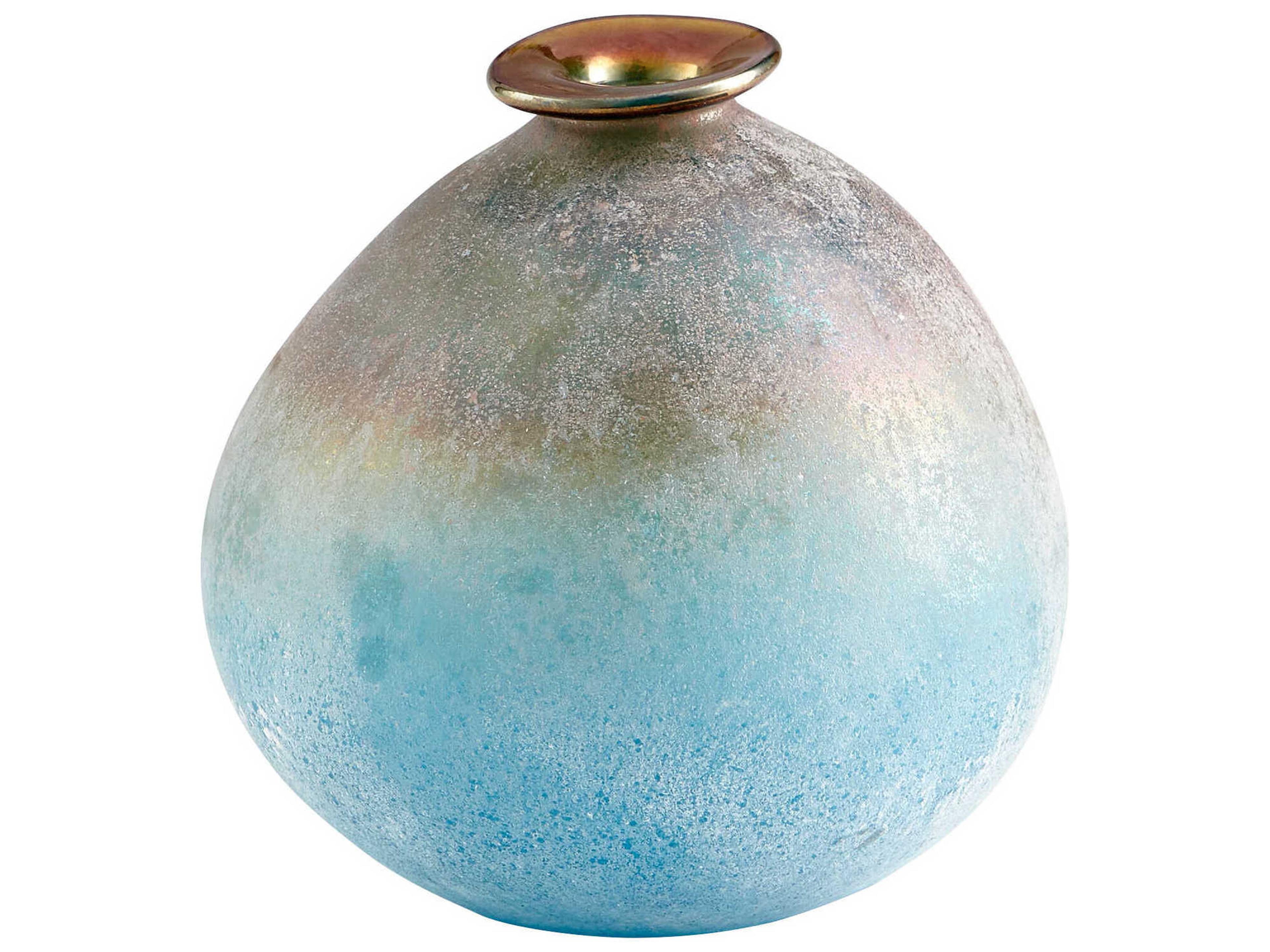 Cyan Design Turquoise Scavo Sea of Dreams Vase