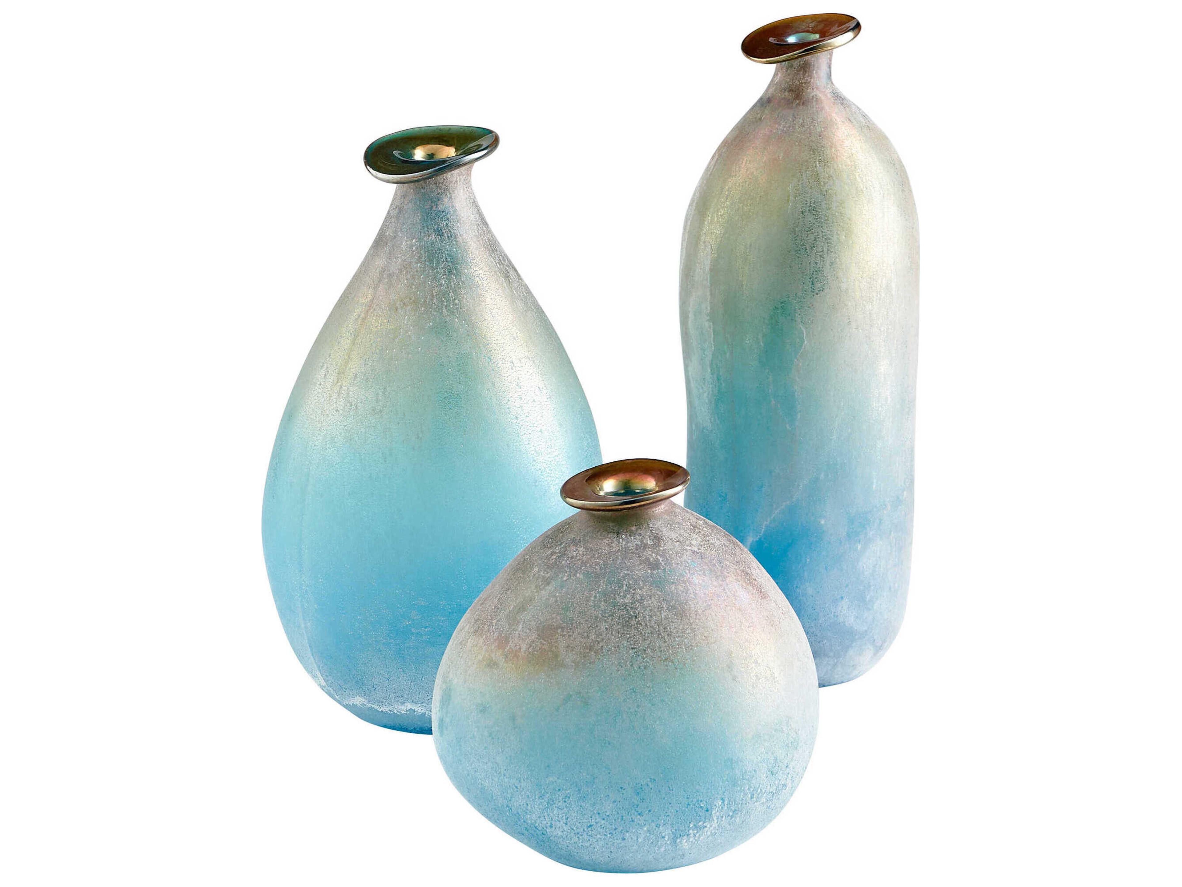 Cyan Design Turquoise Scavo Sea of Dreams Vase