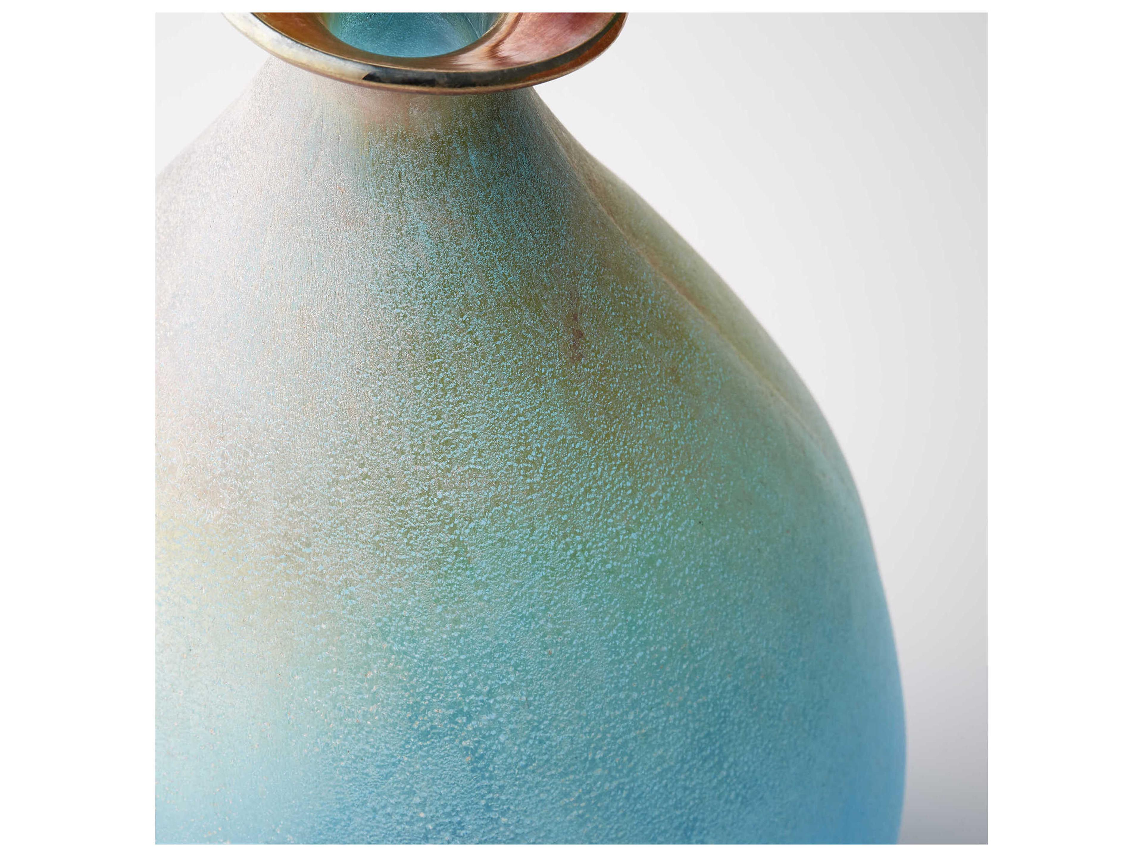 Cyan Design Turquoise Scavo Sea of Dreams Vase
