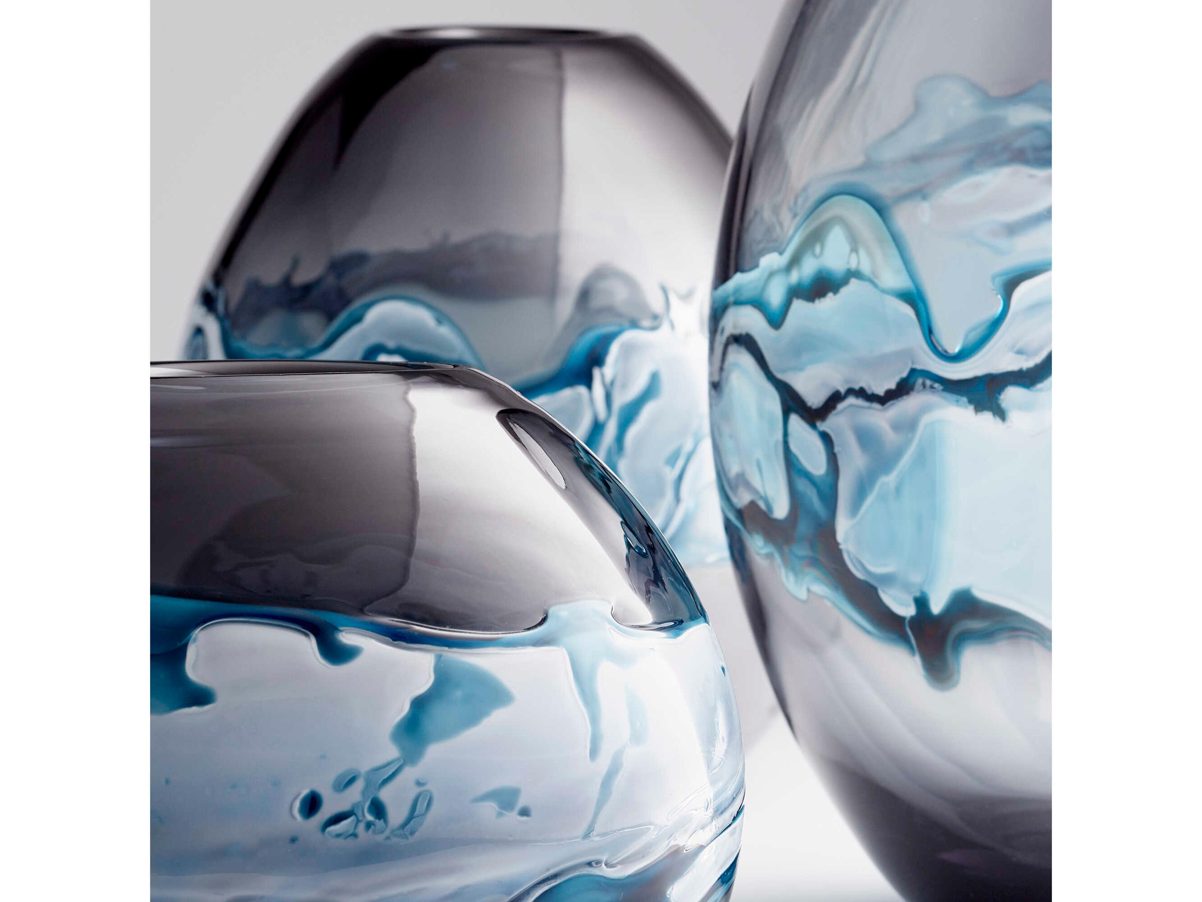 Cyan Design Blue White Mescolare Vase