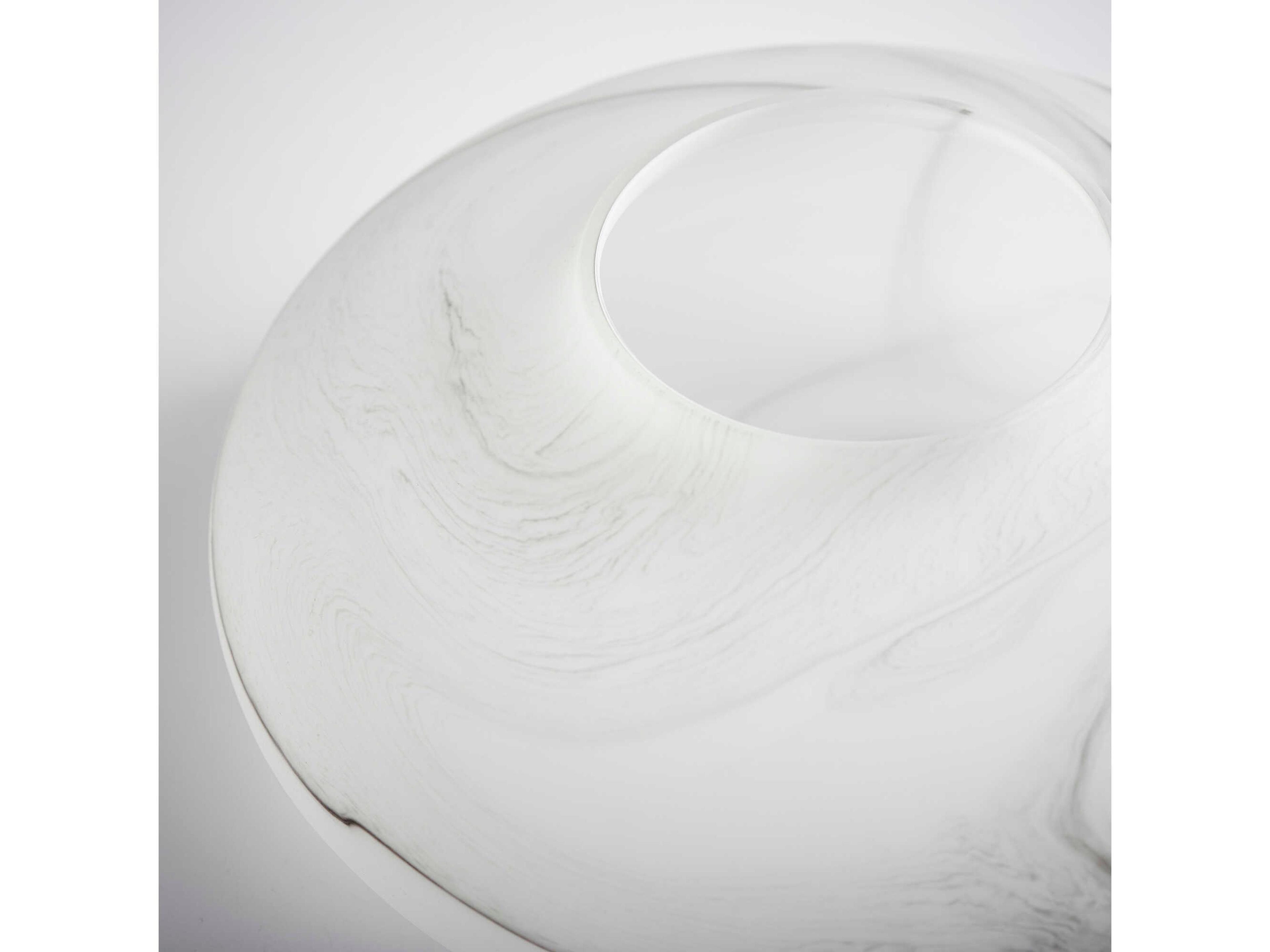 Cyan Design White Black Swirl Moon Mist Vase