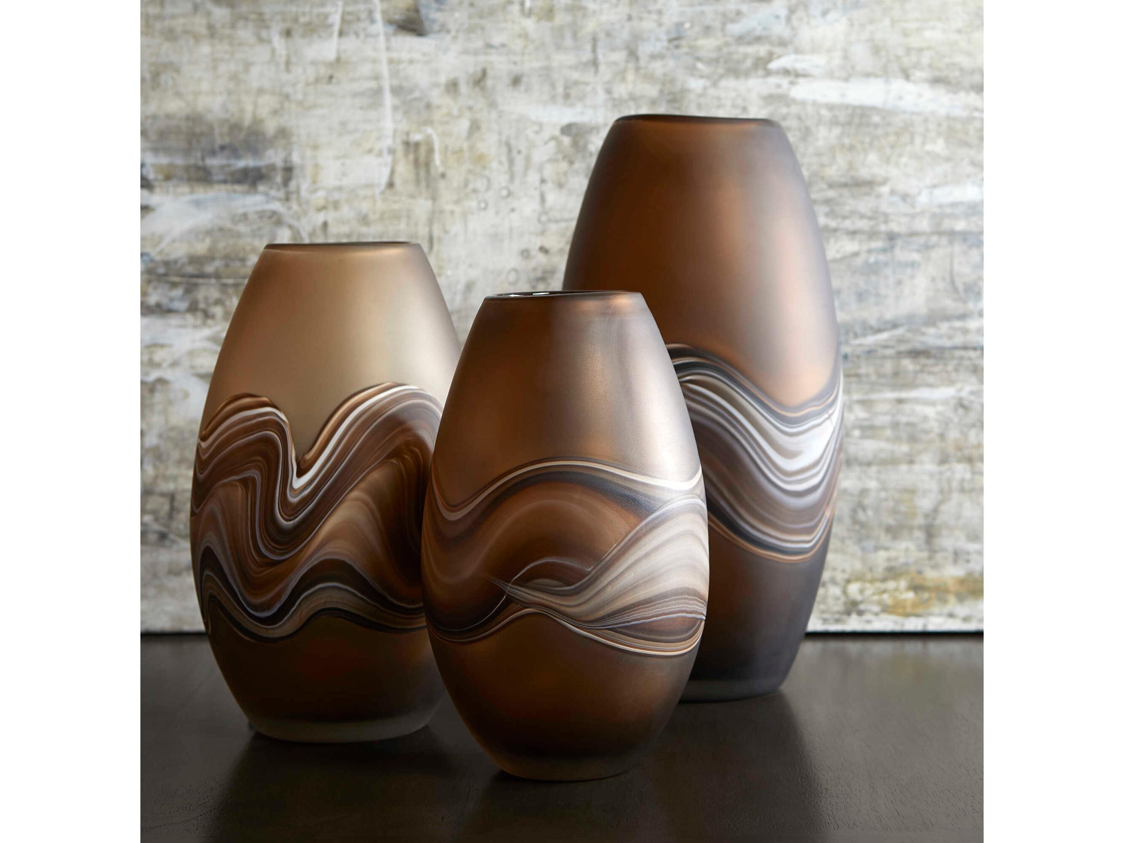 Cyan Design Amber Swirl Nina Vase