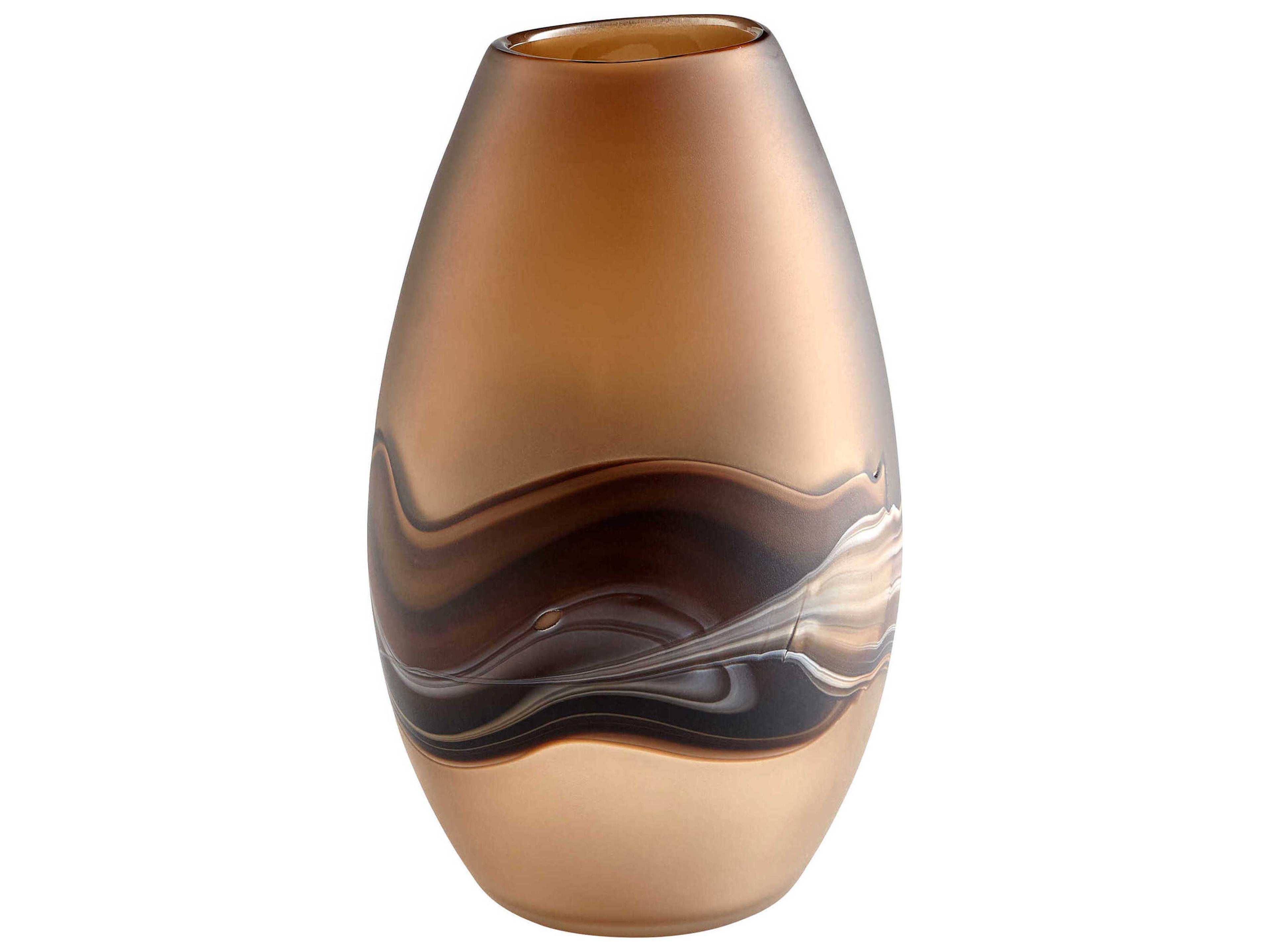 Amber Swirl Nina Vase