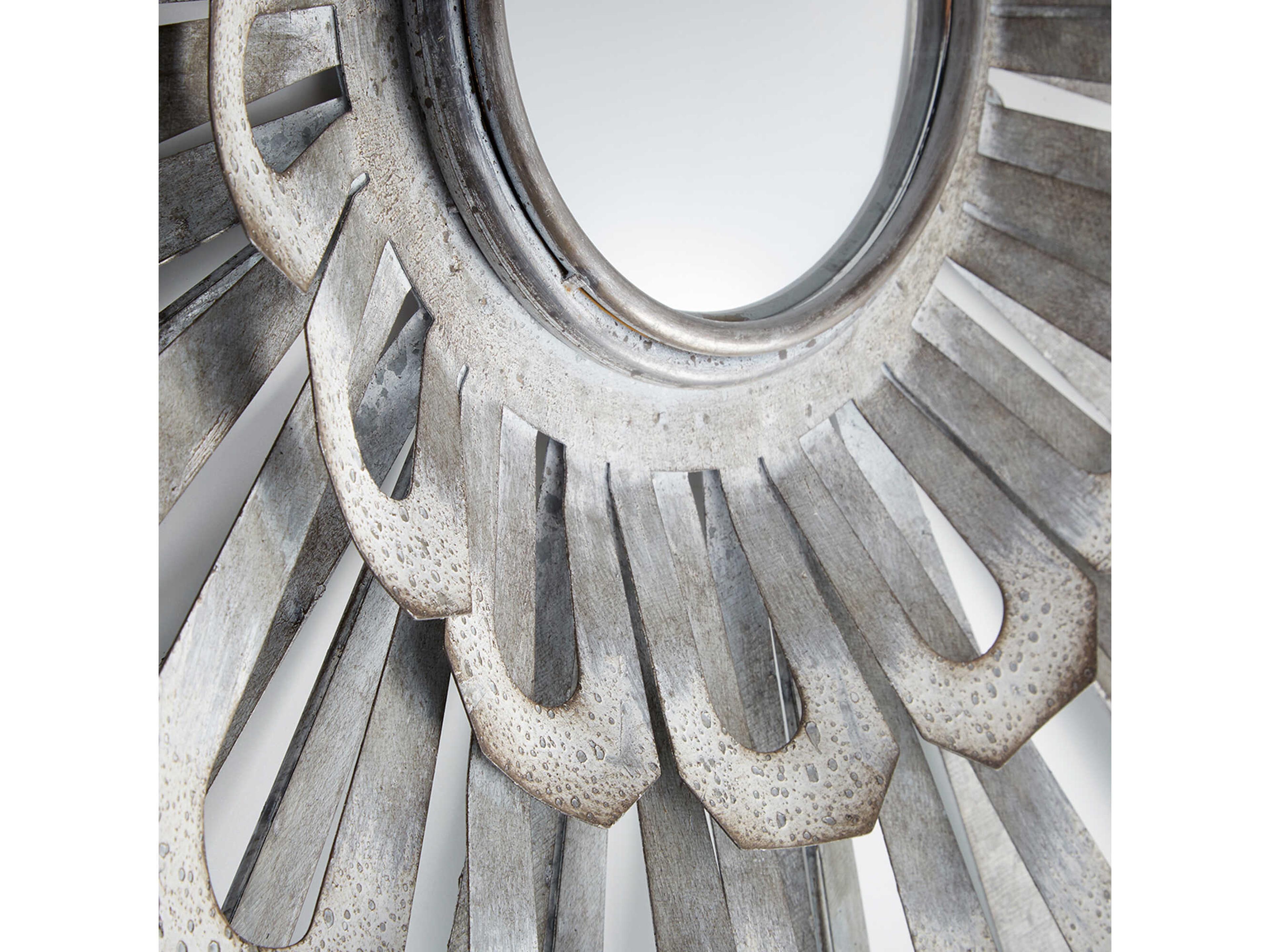 Cyan Design Eden Galvanized Round Wall Mirror