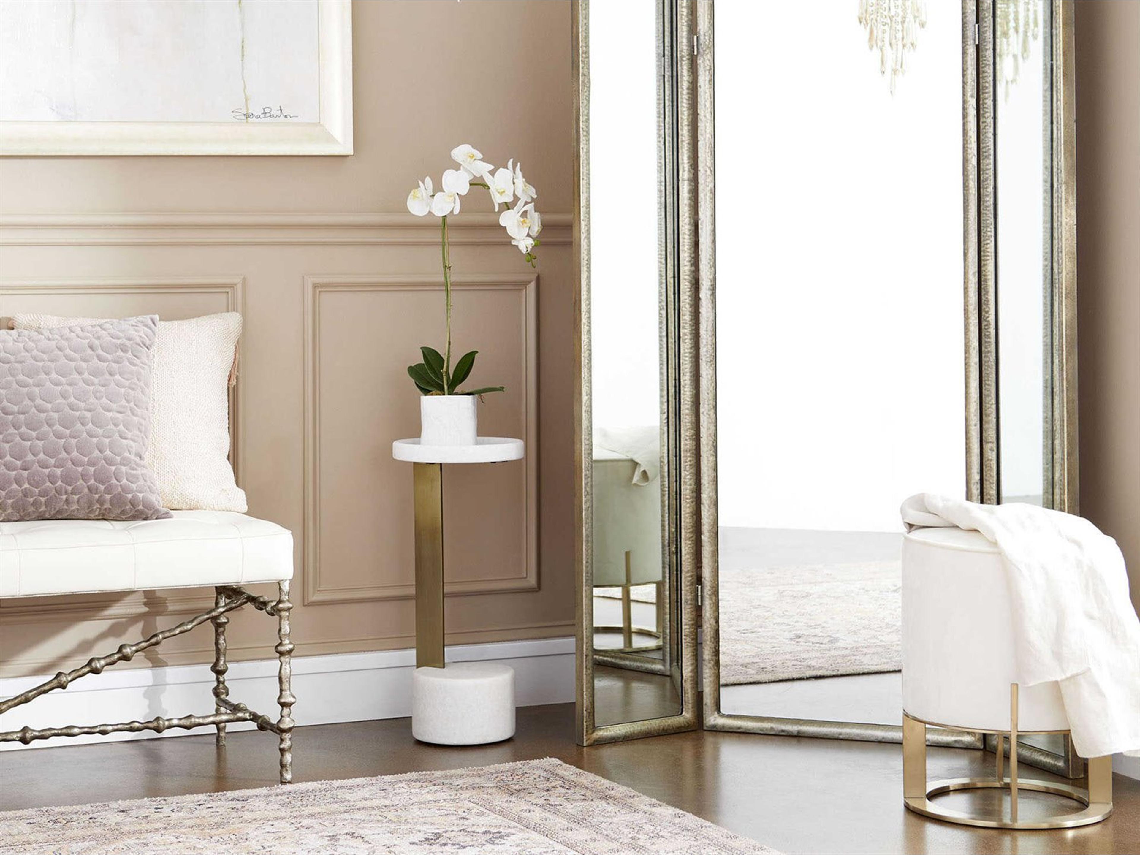 Cyan Design Kodiak Round Marble End Table