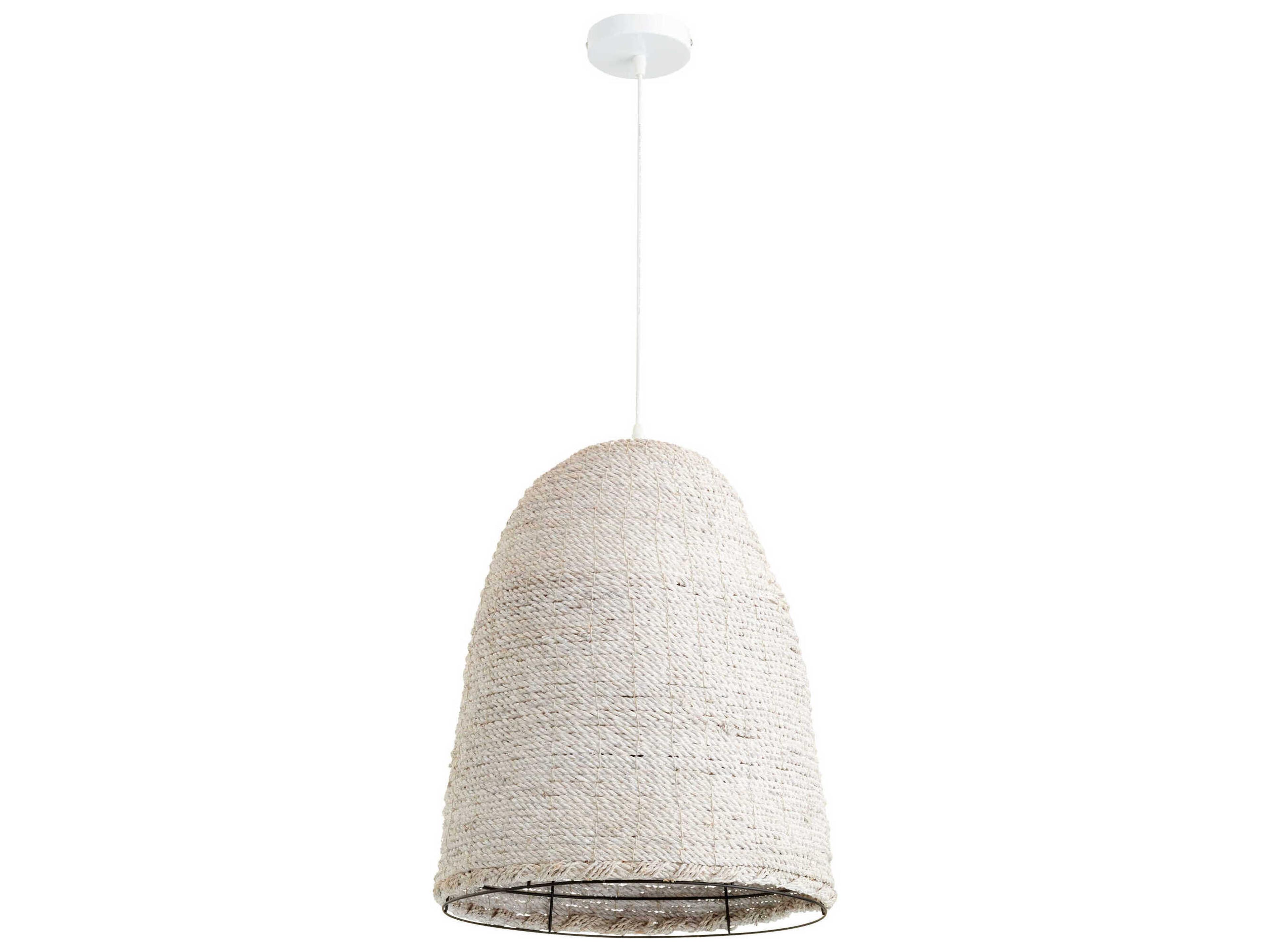 Dedal 1-Light White Pendant
