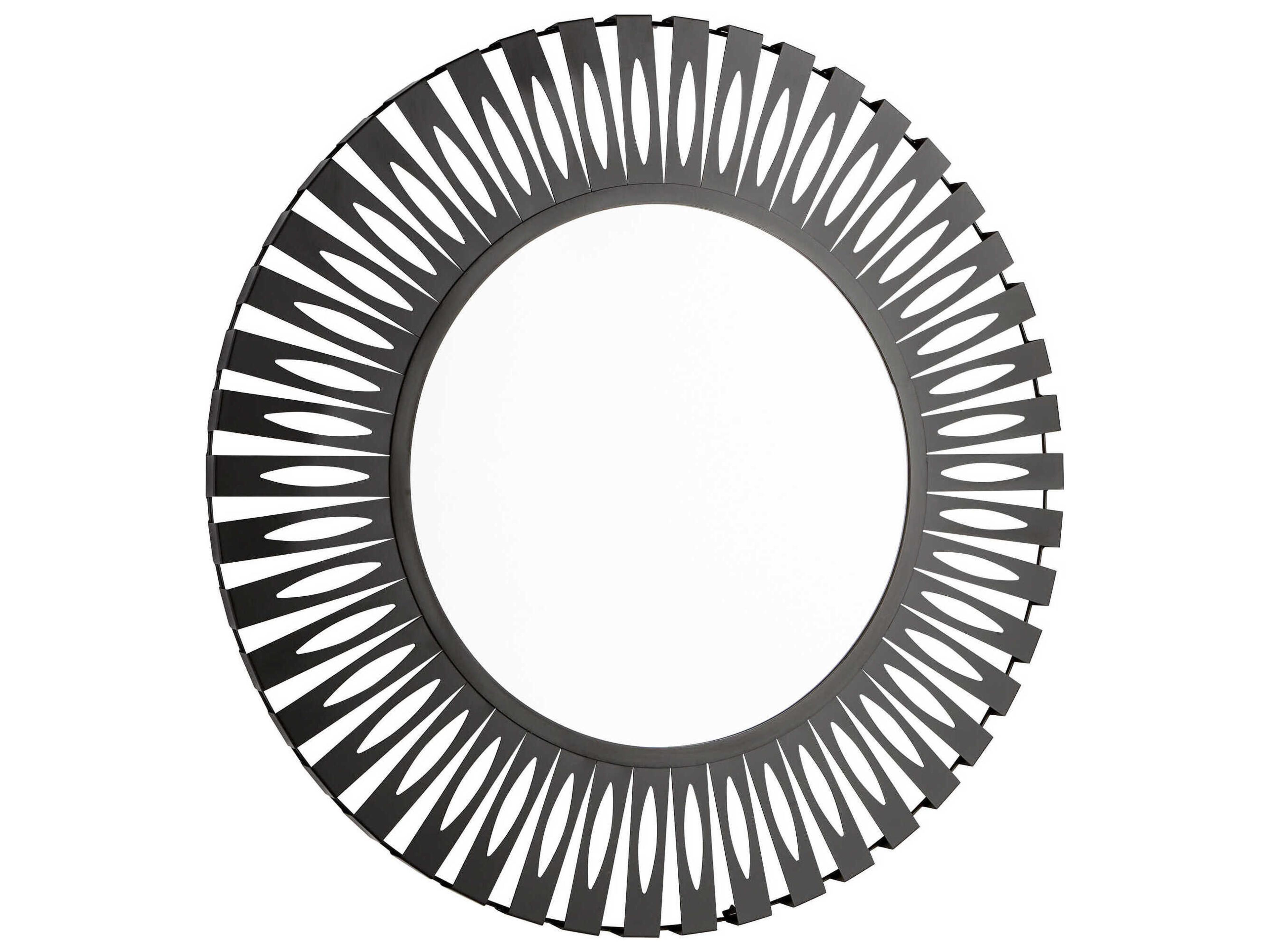 Cyan Design Sundial Graphite Round Wall Mirror