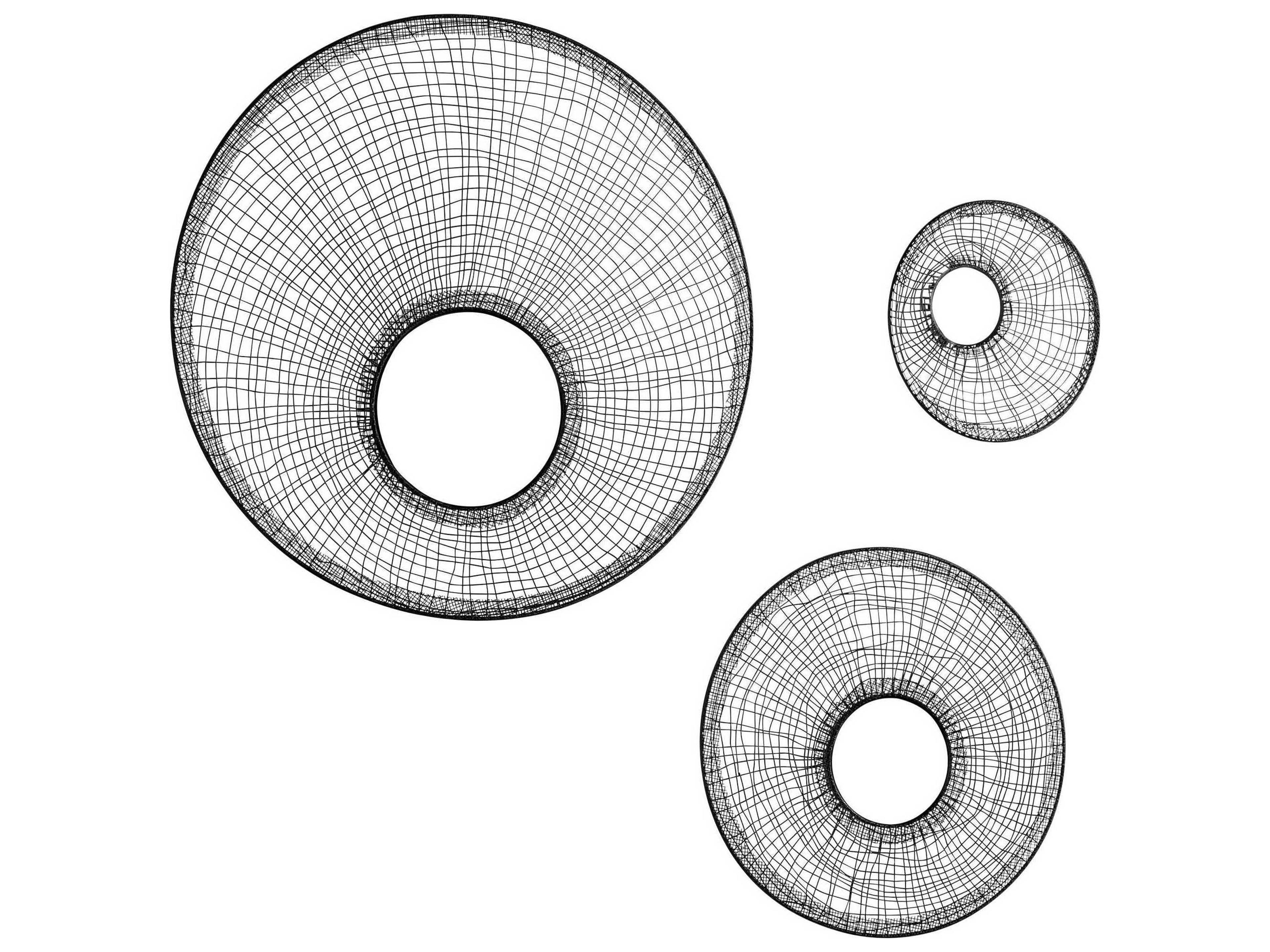 Cyan Design Silk Graphite Round Wall Mirror