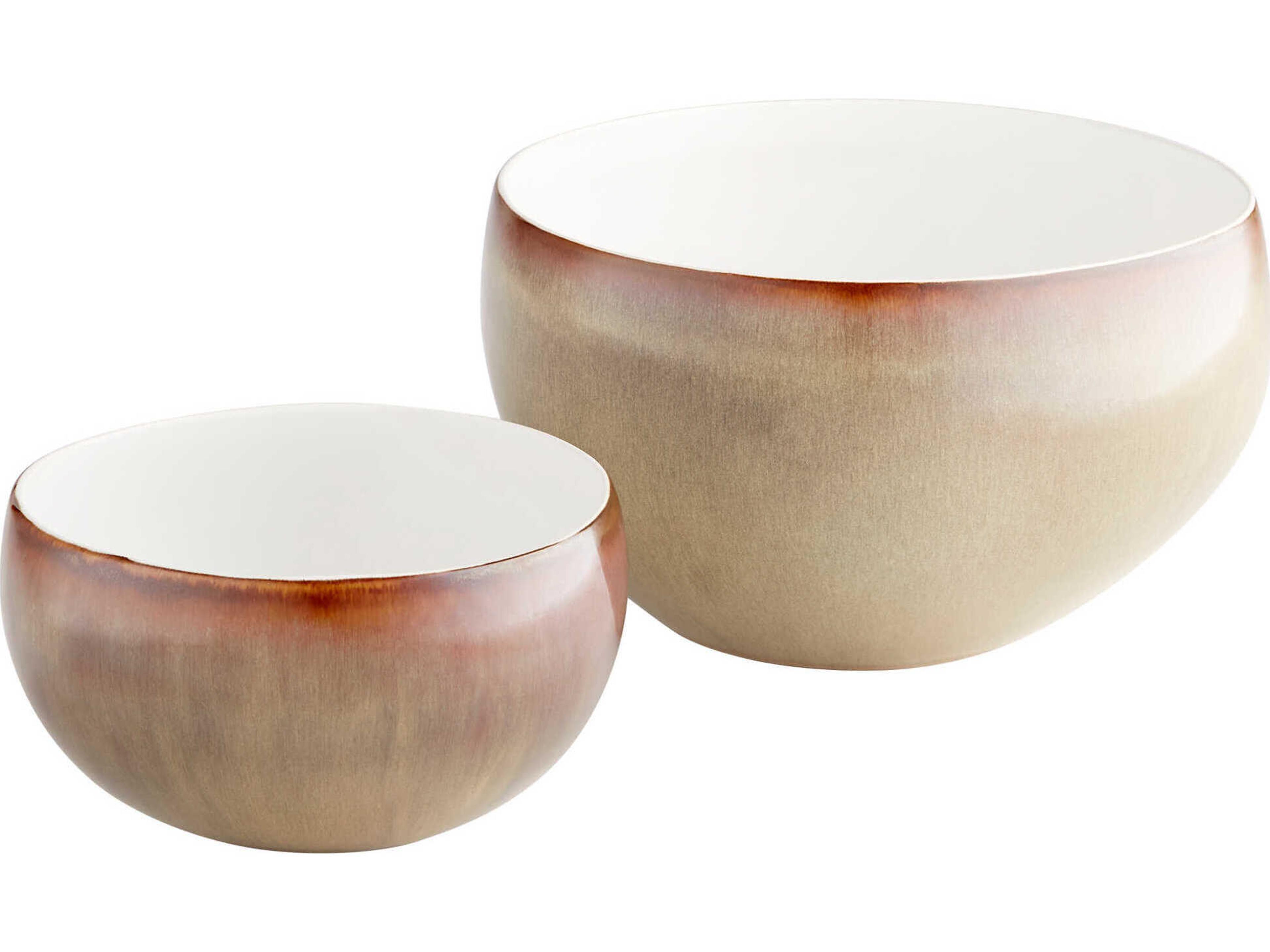 Cyan Design Olive Glaze Marbled Dreams Decorative Bowl