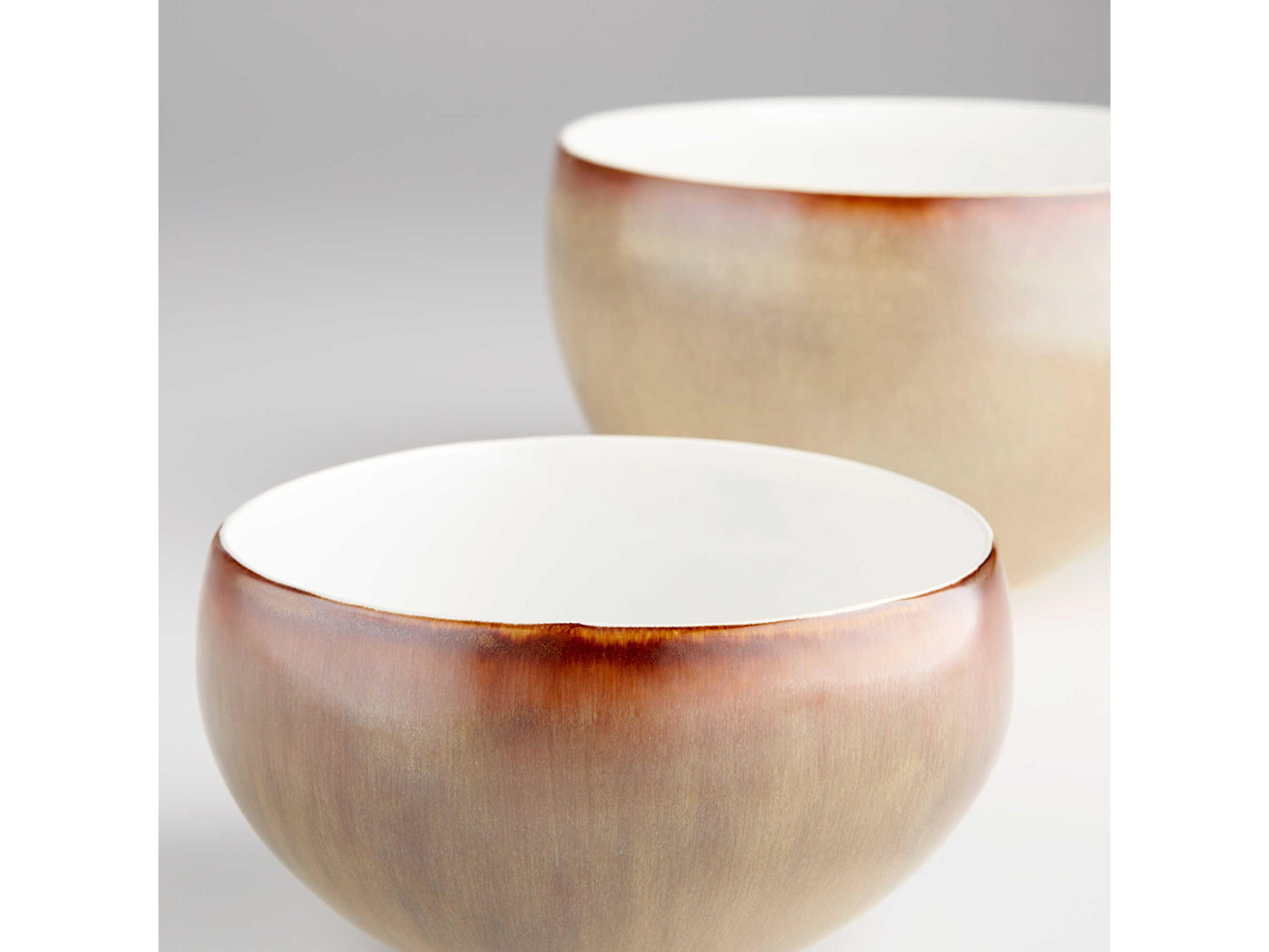 Cyan Design Olive Glaze Marbled Dreams Decorative Bowl