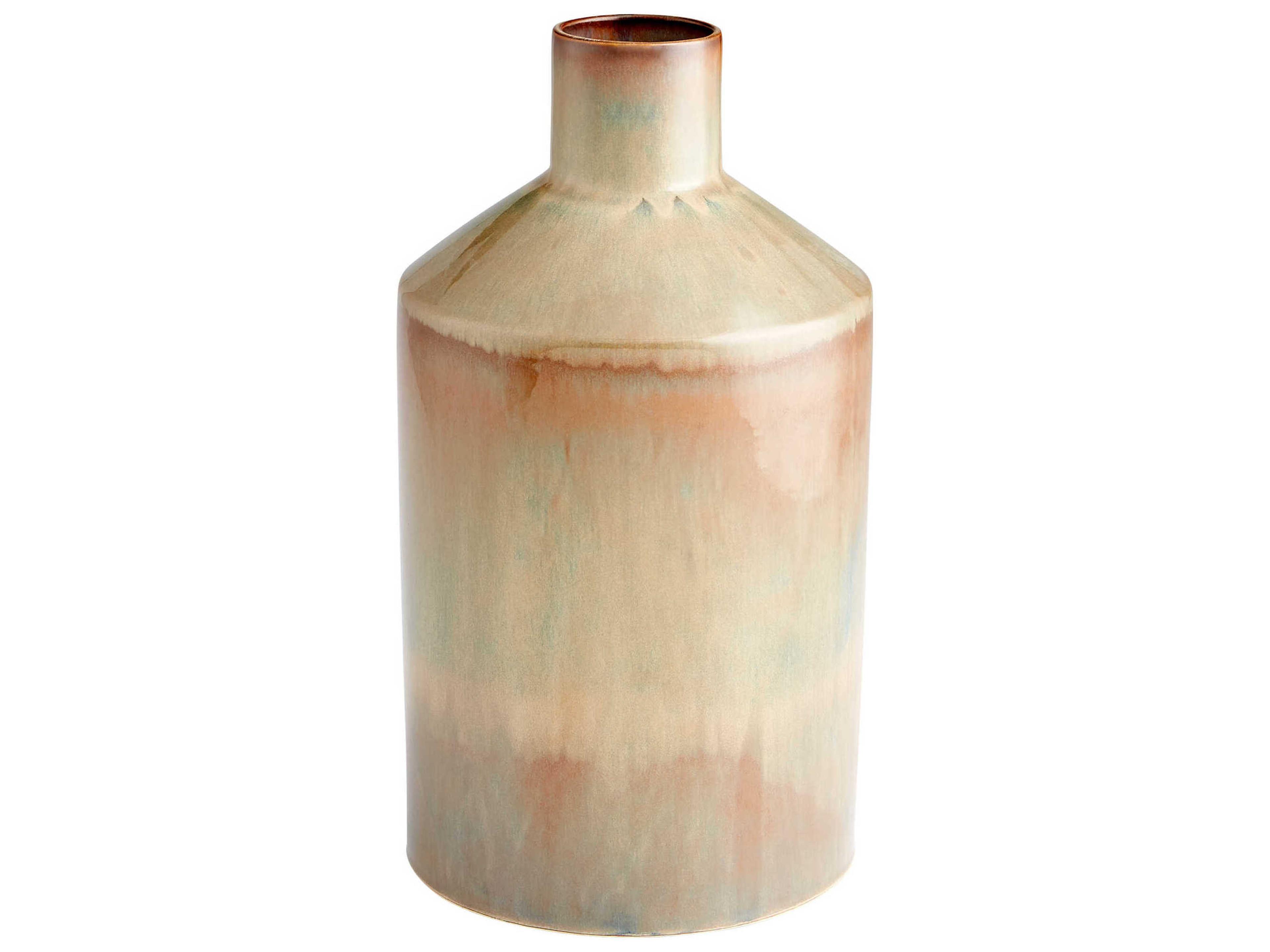 Cyan Design Olive Glaze Marbled Vase