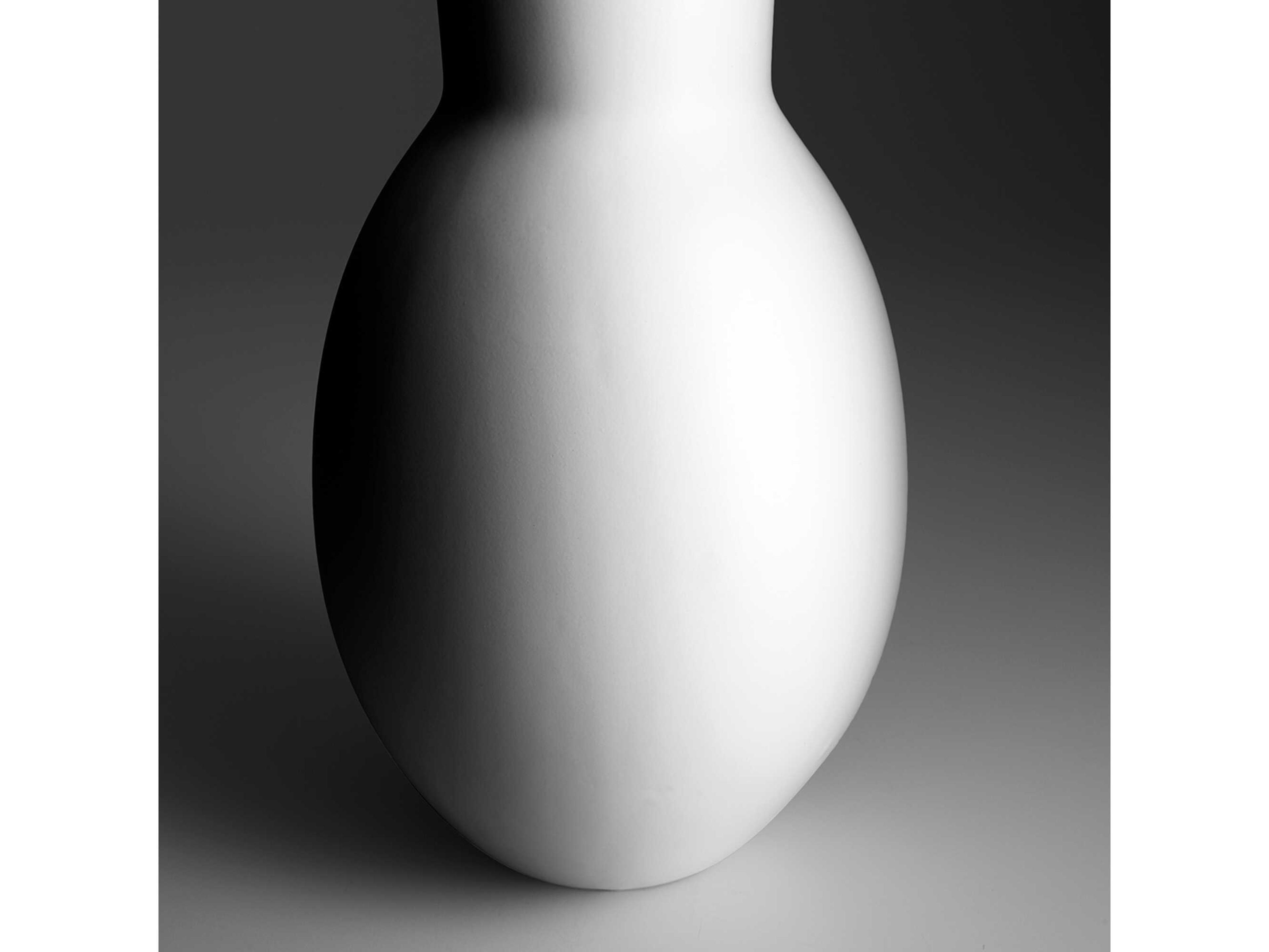 Cyan Design Matte White Impressive Impression Vase