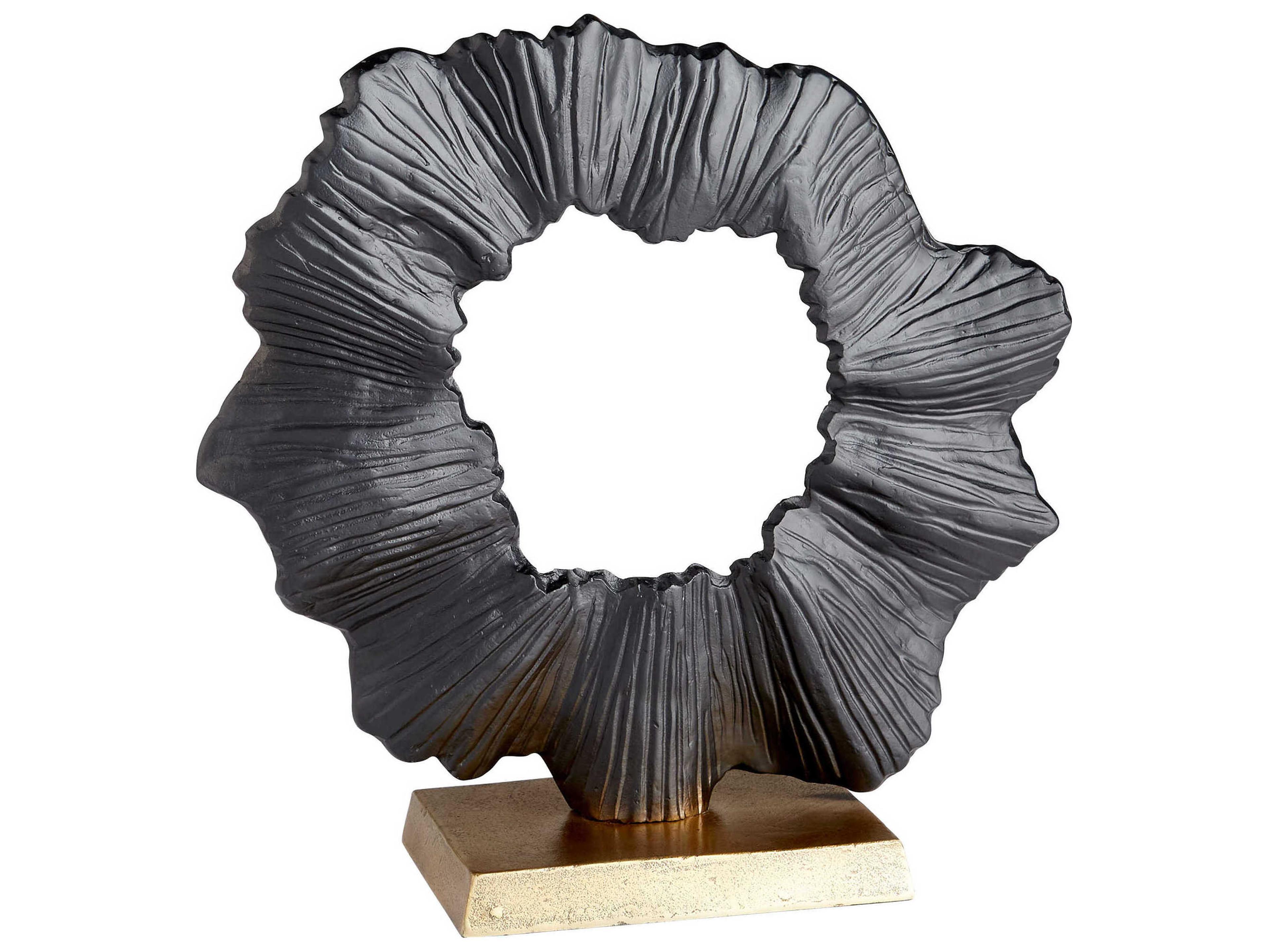 Cyan Design Aged Brass Black Acadia Sculpture