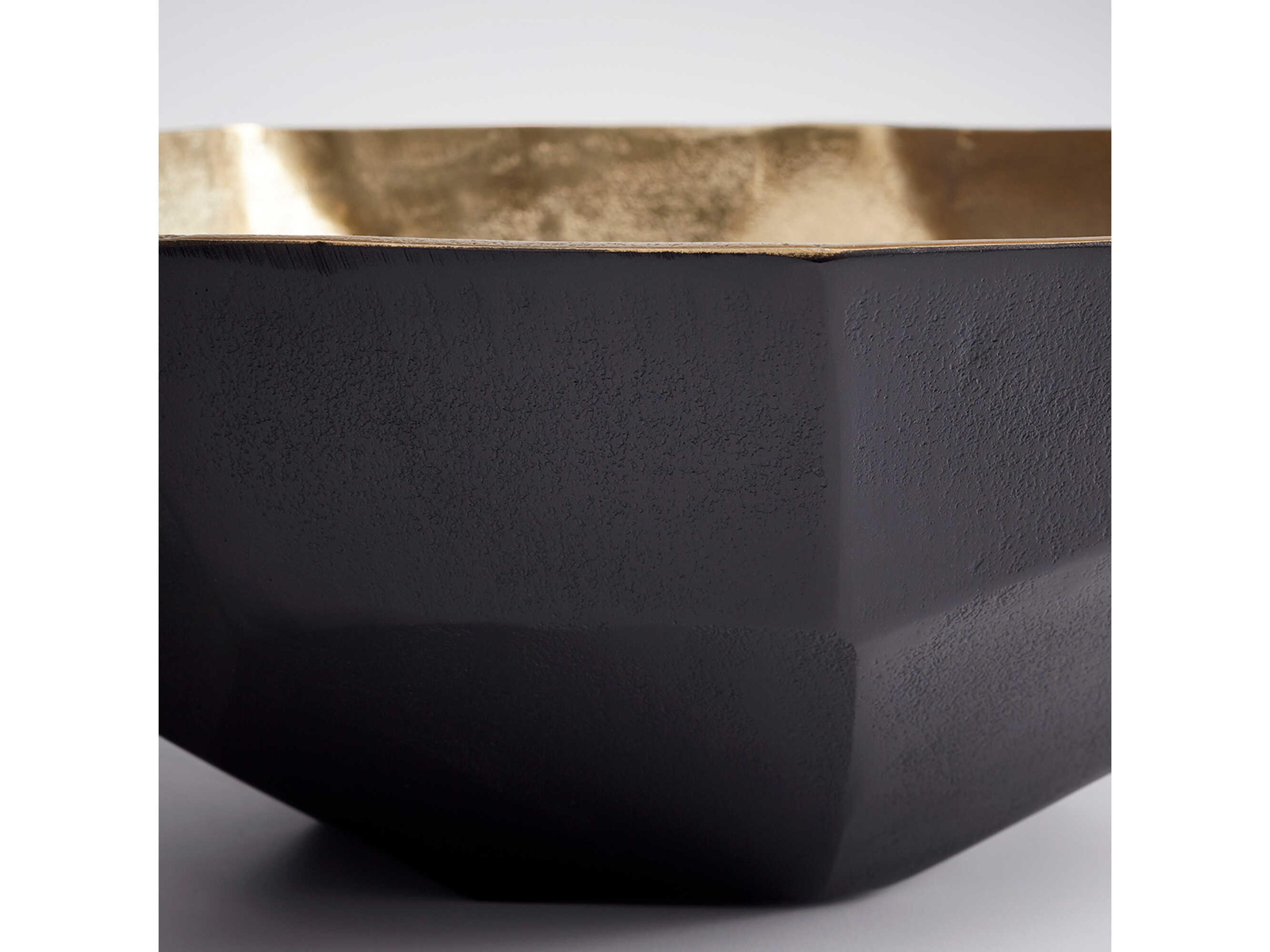 Cyan Design Matt Black Gold Radia Decorative Bowl