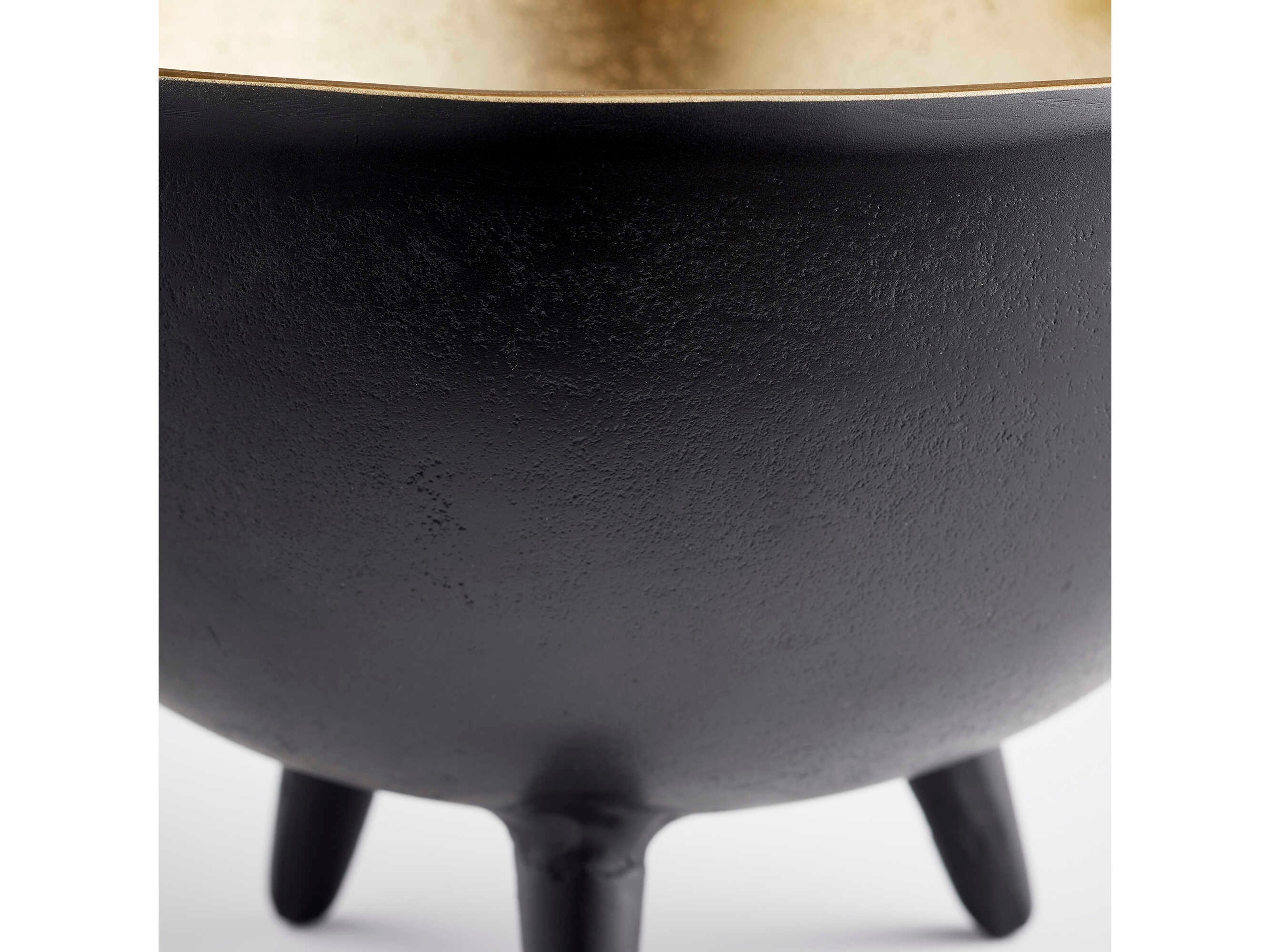 Cyan Design Matt Black Gold Inca Decorative Bowl