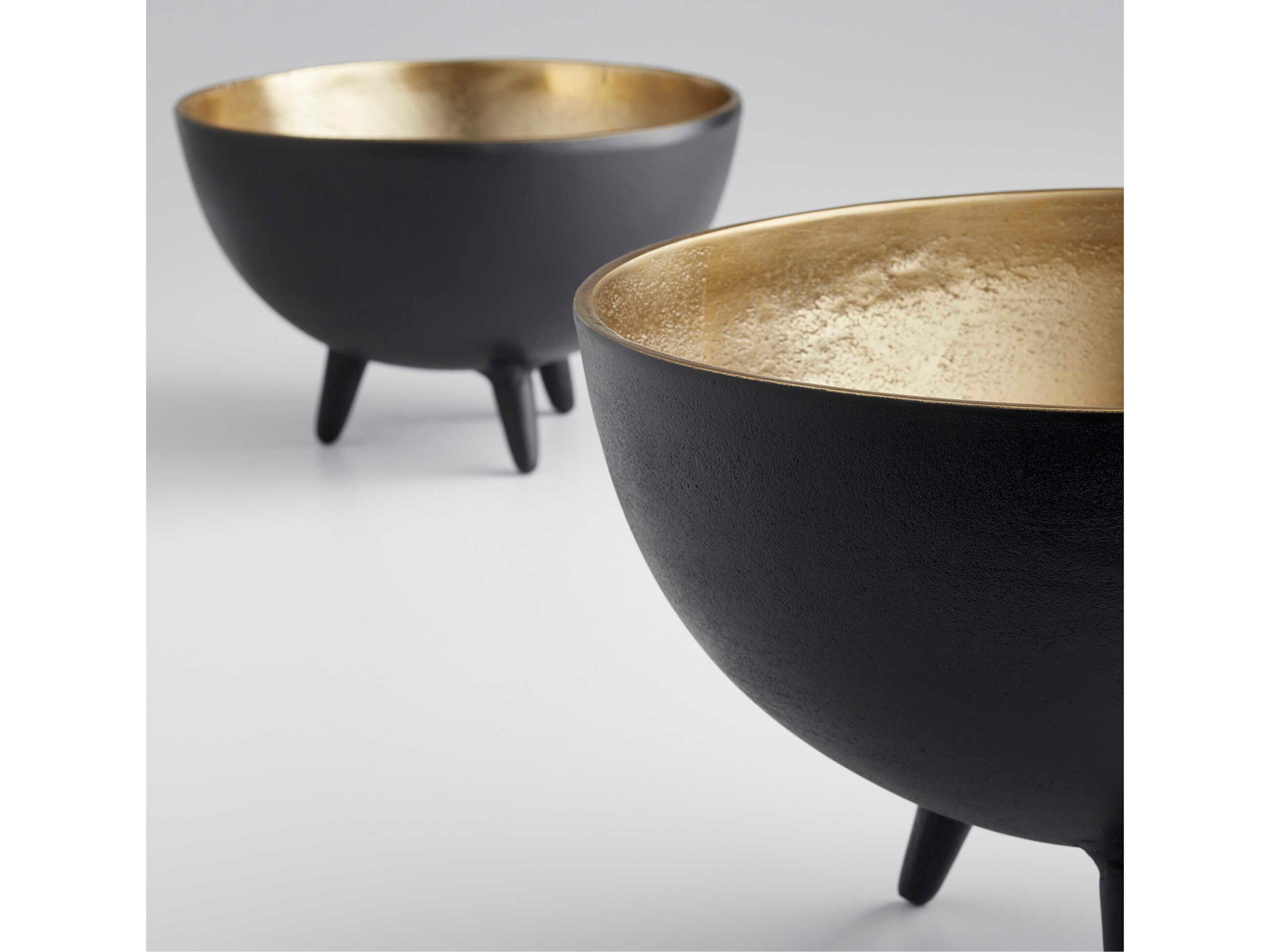 Cyan Design Matt Black Gold Inca Decorative Bowl