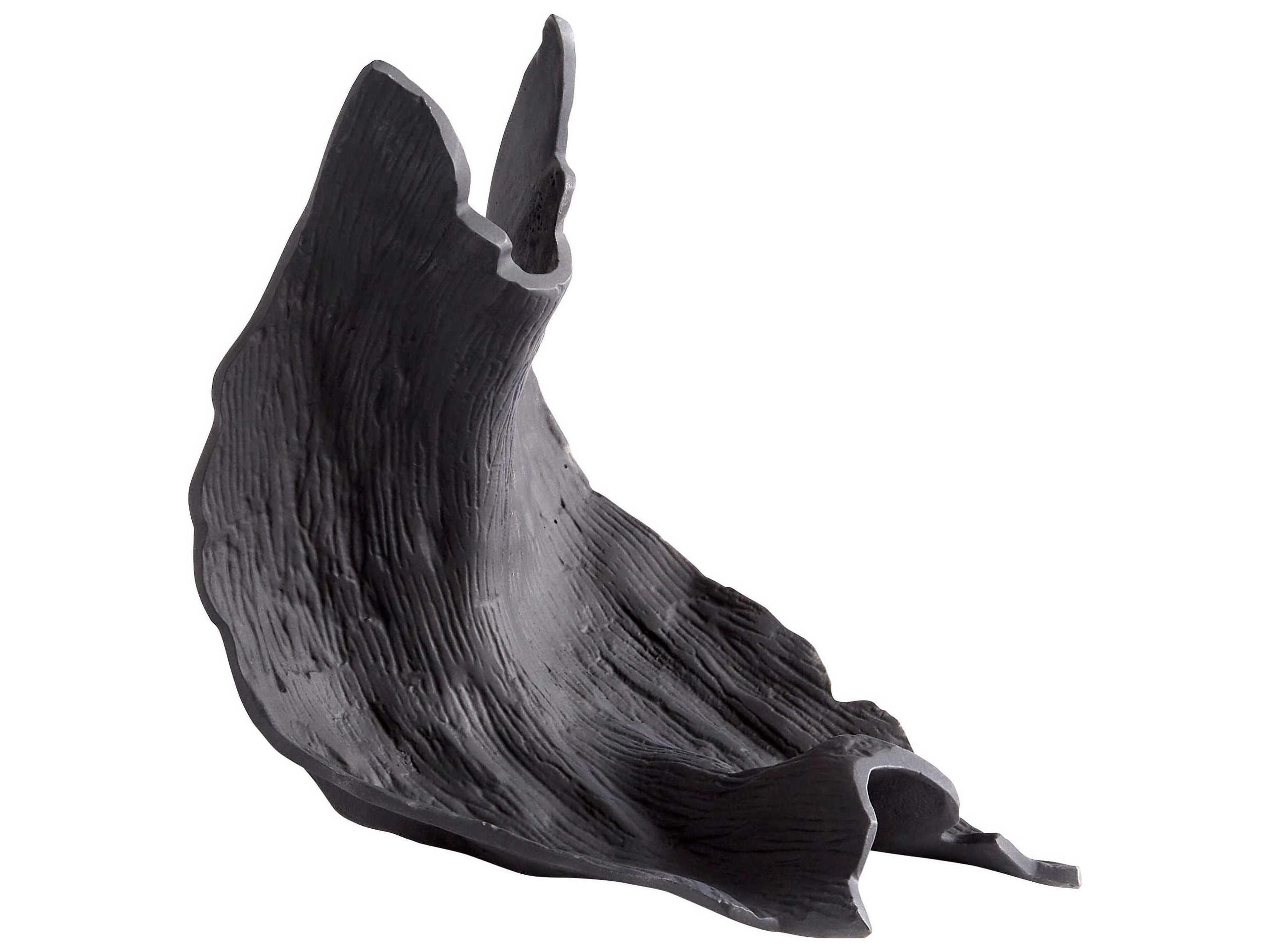 Matte Black Pinely Serving Tray