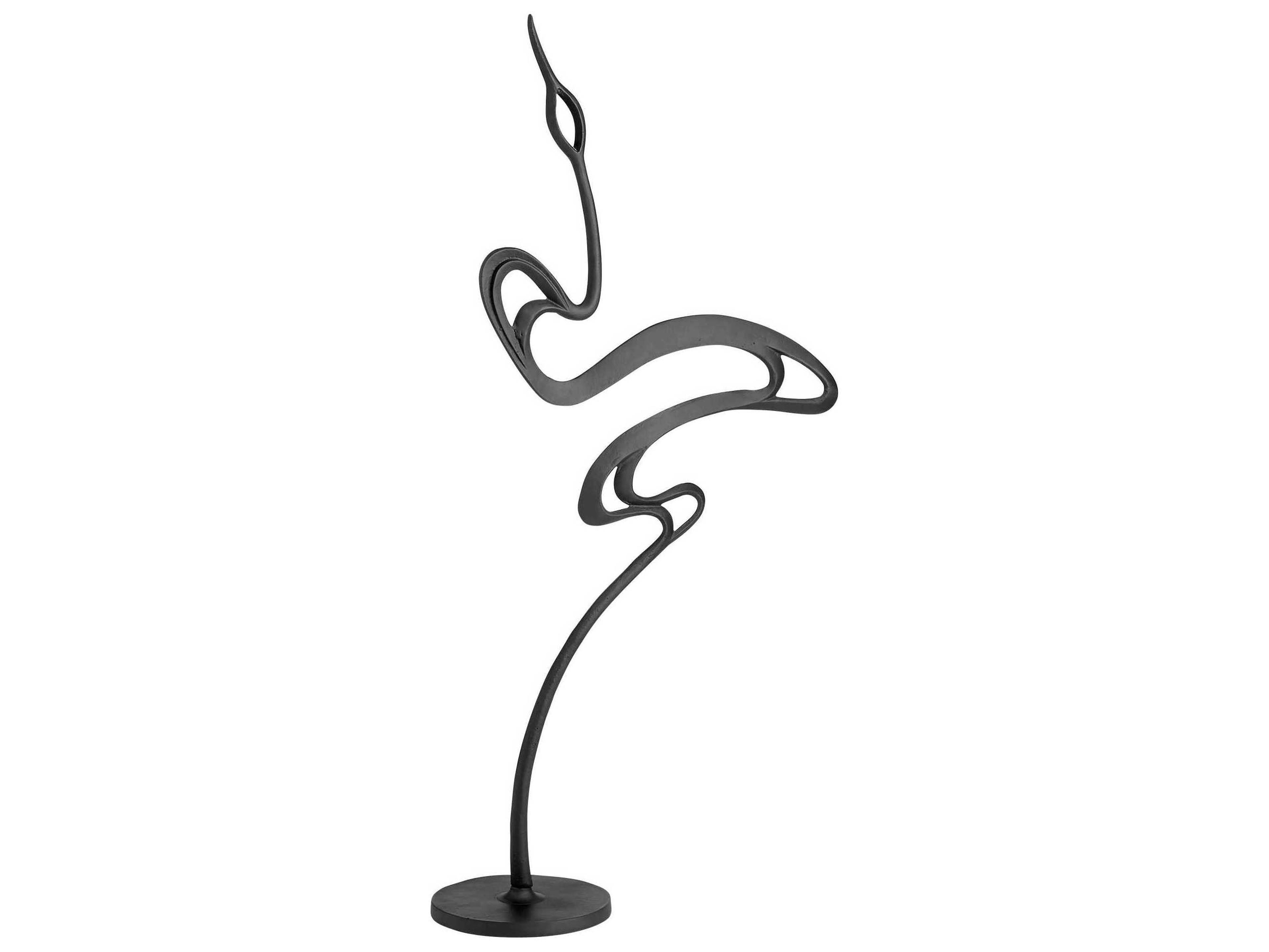 Cyan Design Matte Black Vello Sculpture