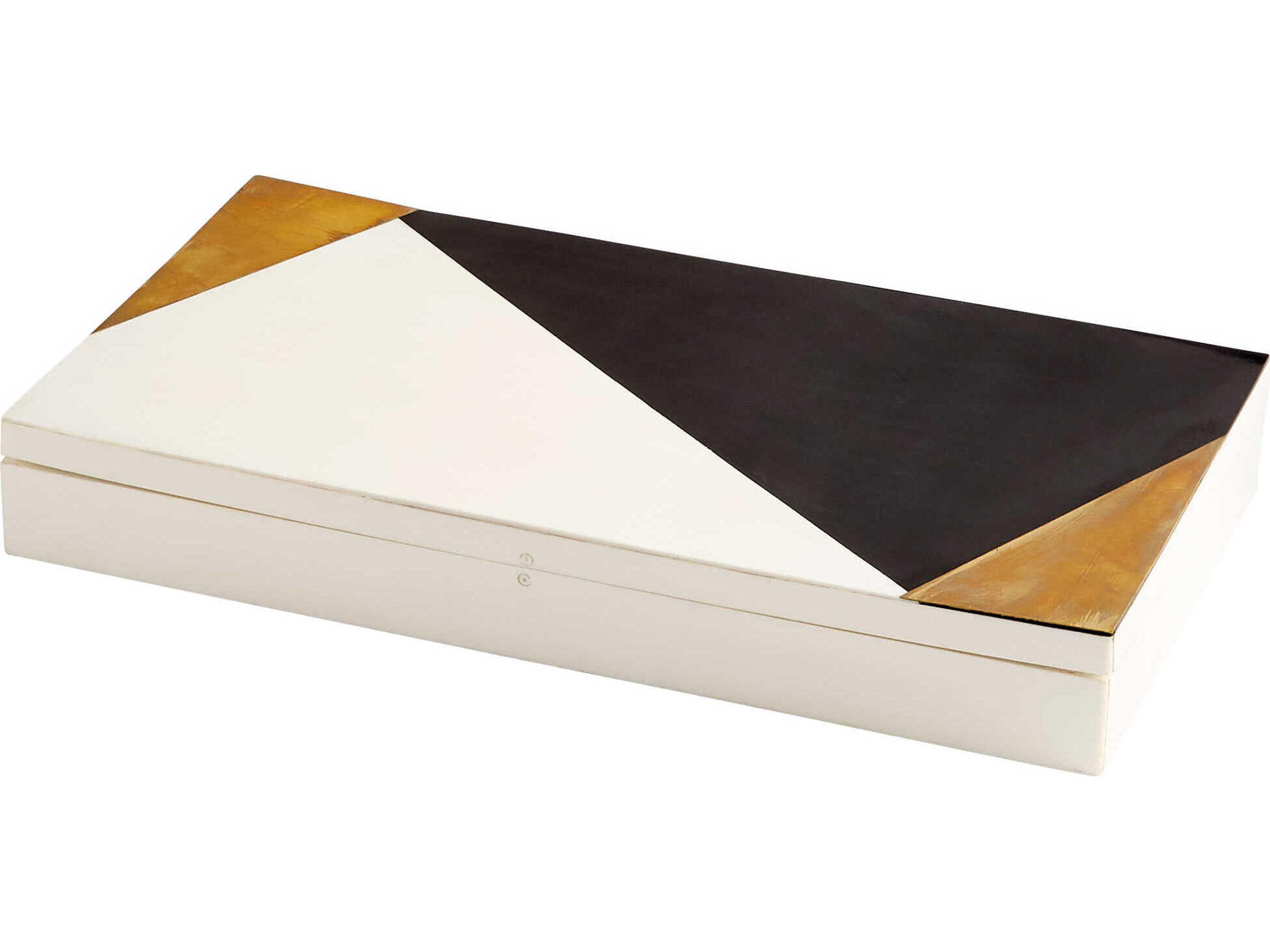 Black Gold White Modametric Container