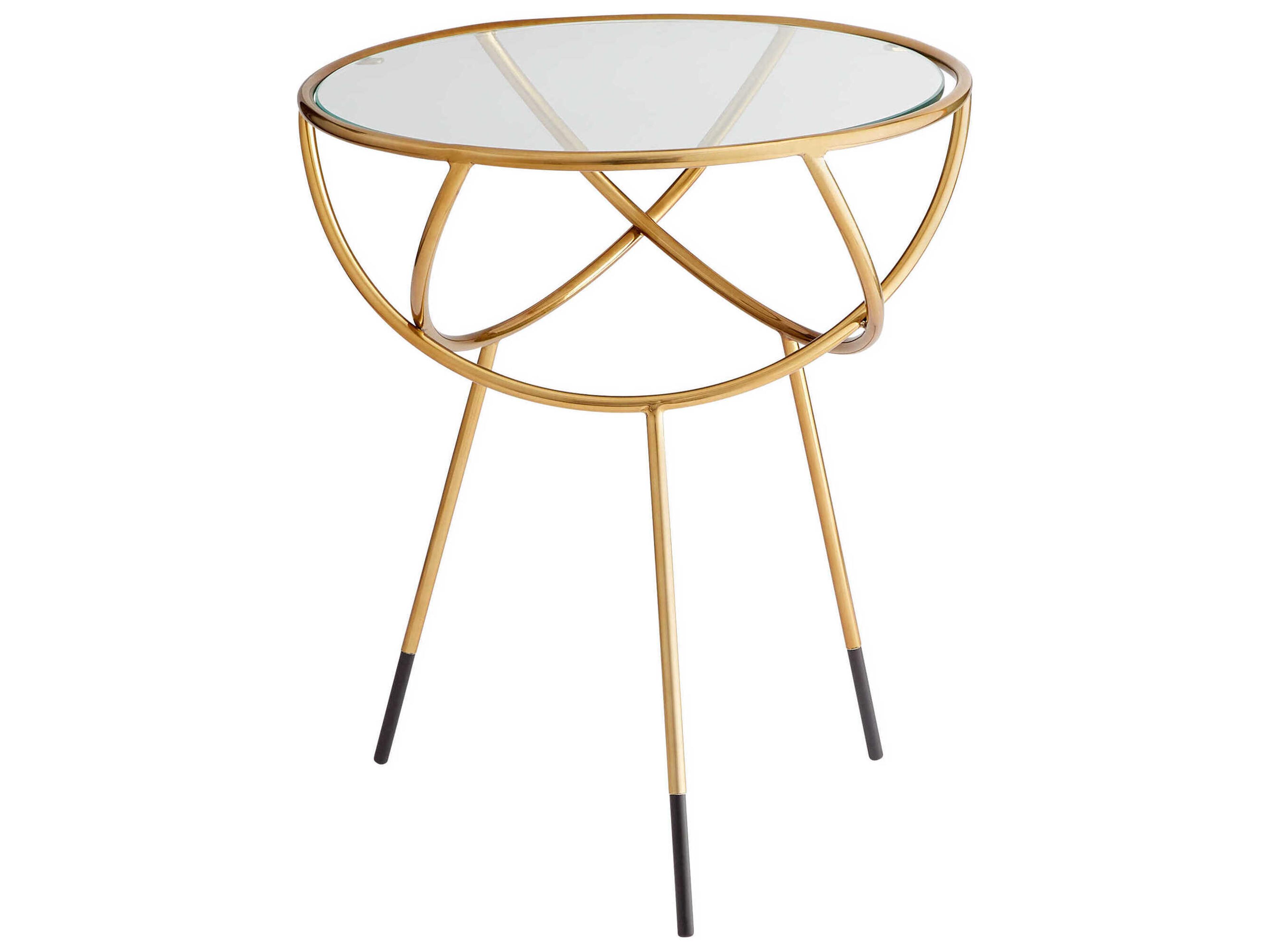 Cyan Design Gyroscope Round Glass End Table