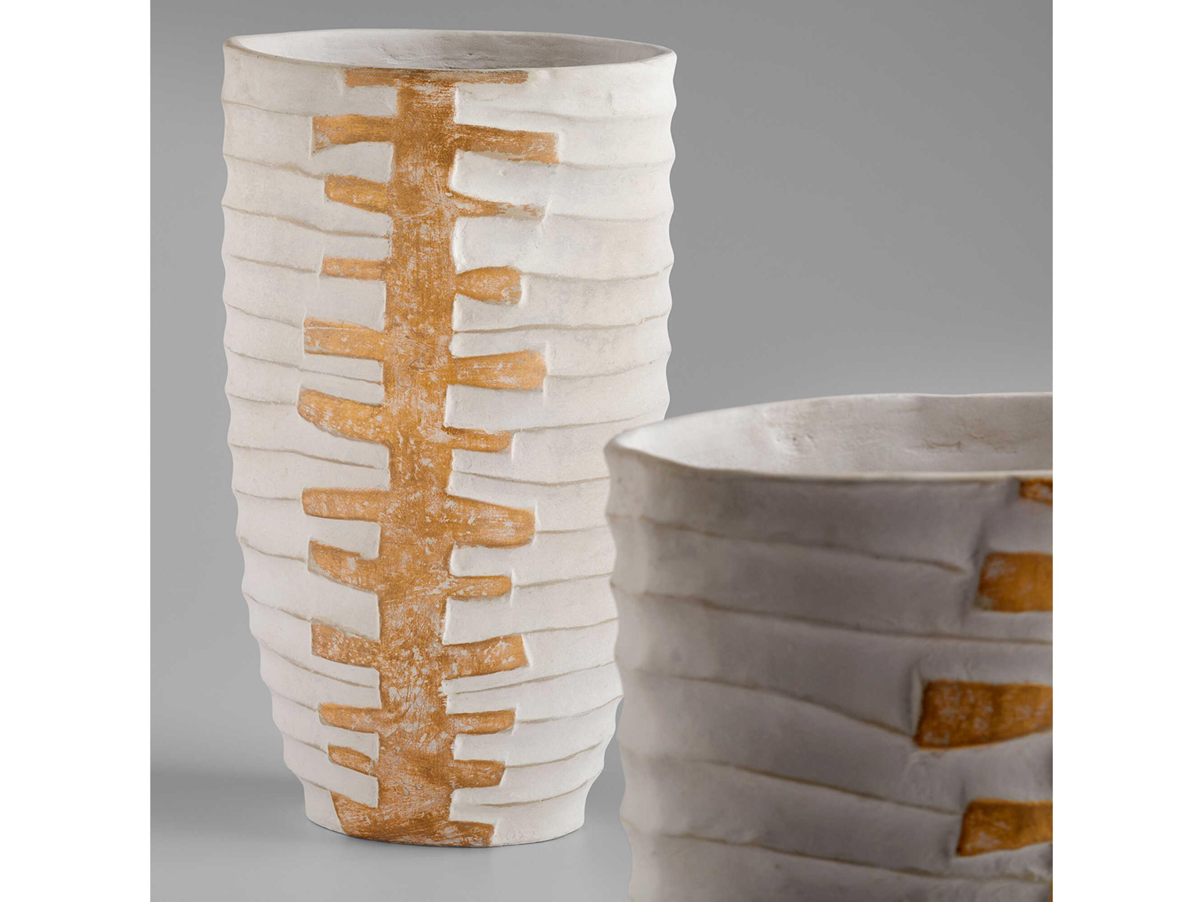 Cyan Design White Gold Luxe Vase