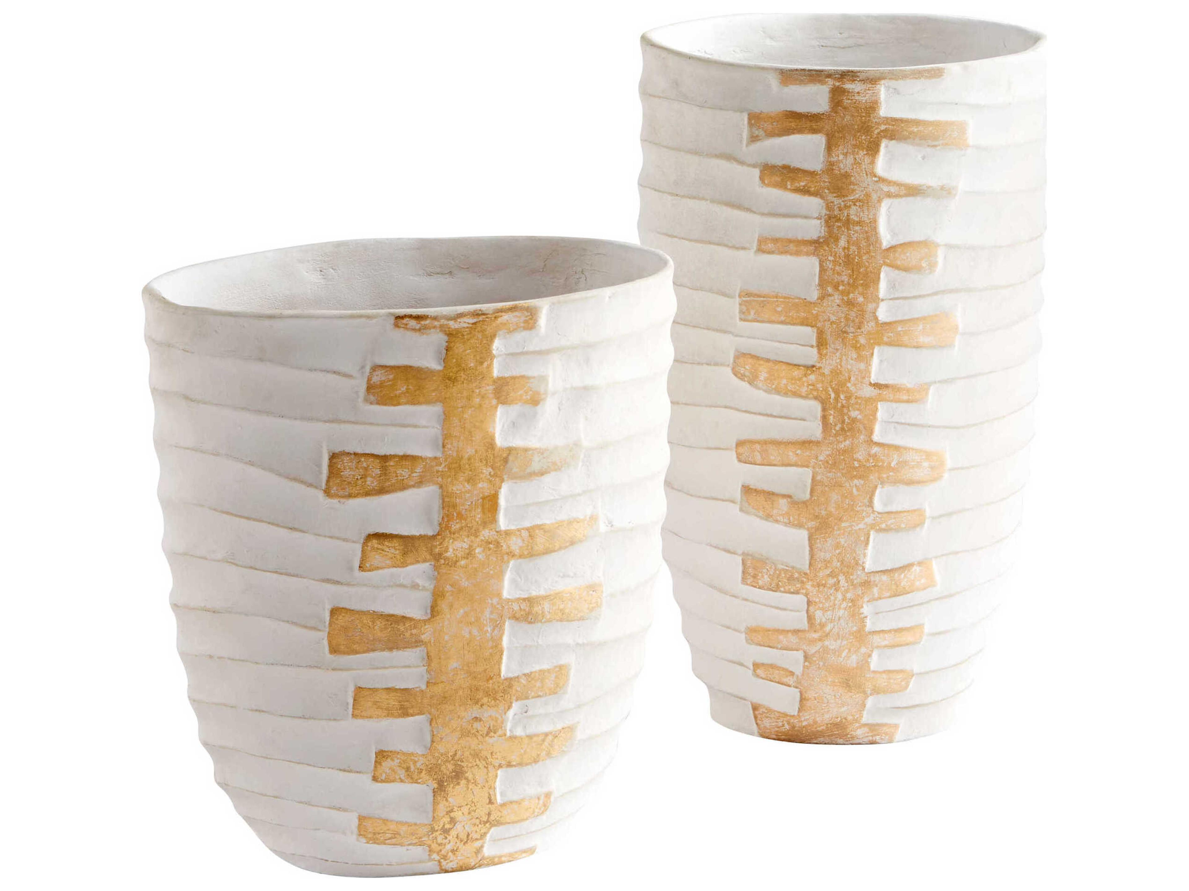 Cyan Design White Gold Luxe Vase