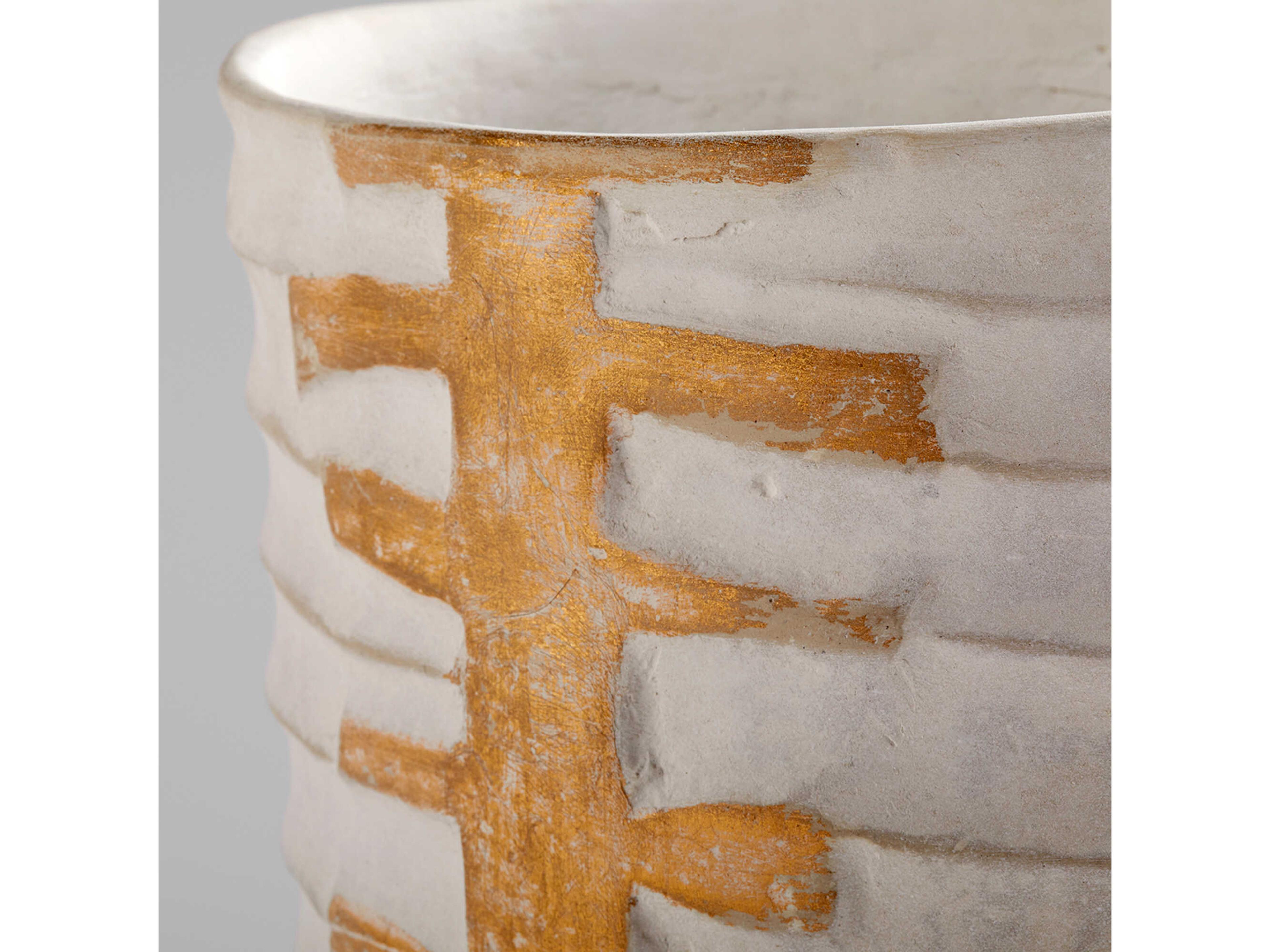 Cyan Design White Gold Luxe Vase