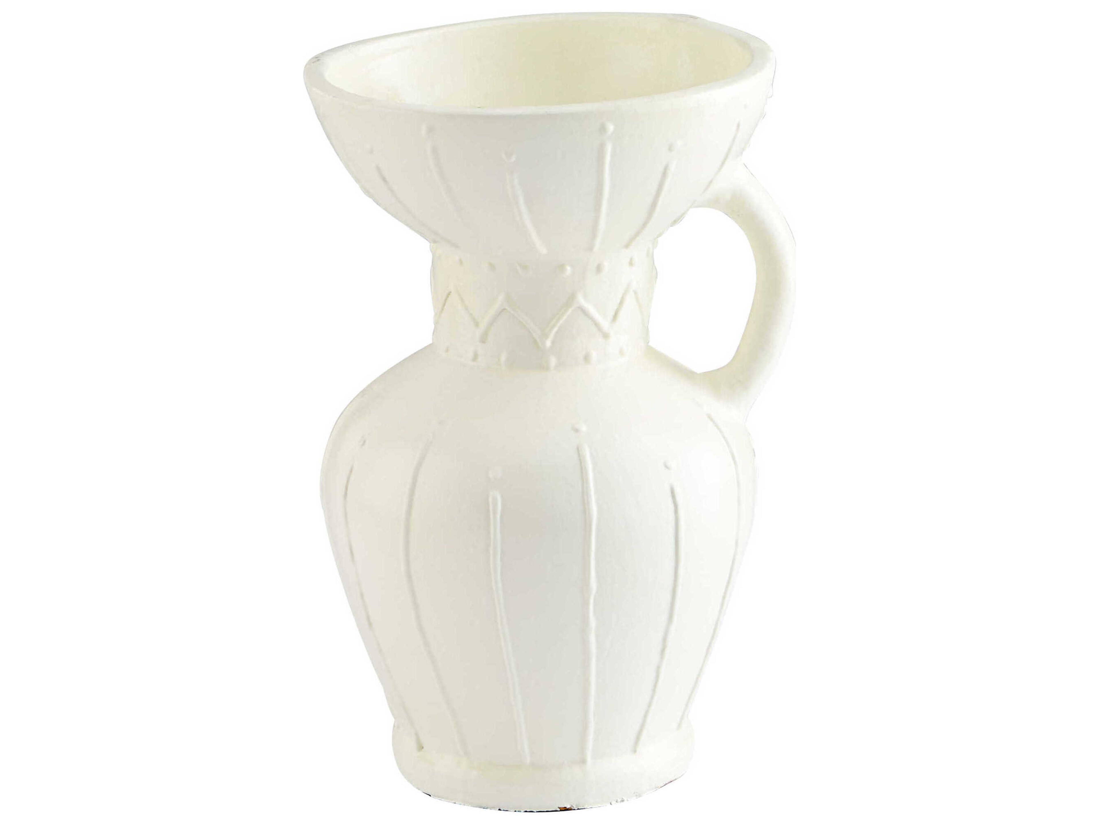 Cyan Design White Ravine Vase