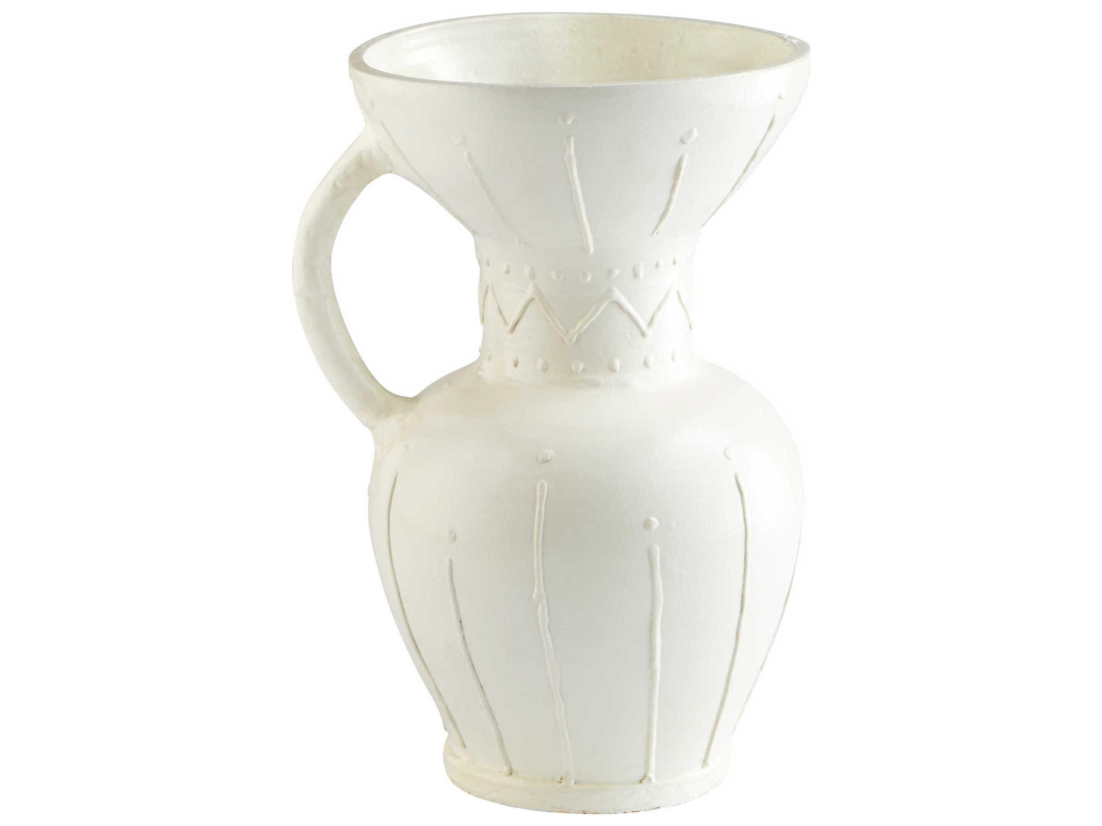 Cyan Design White Ravine Vase