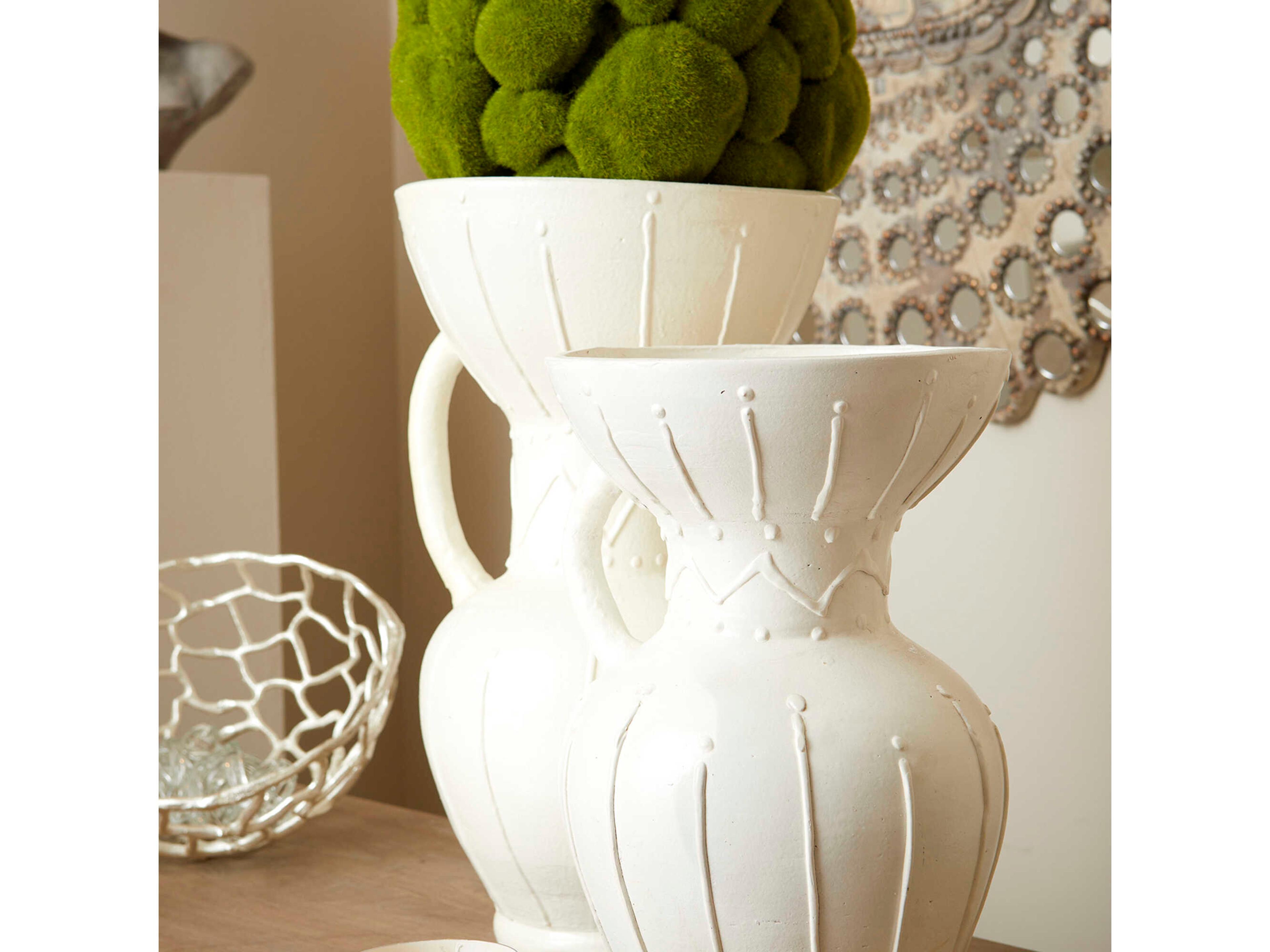 Cyan Design White Ravine Vase