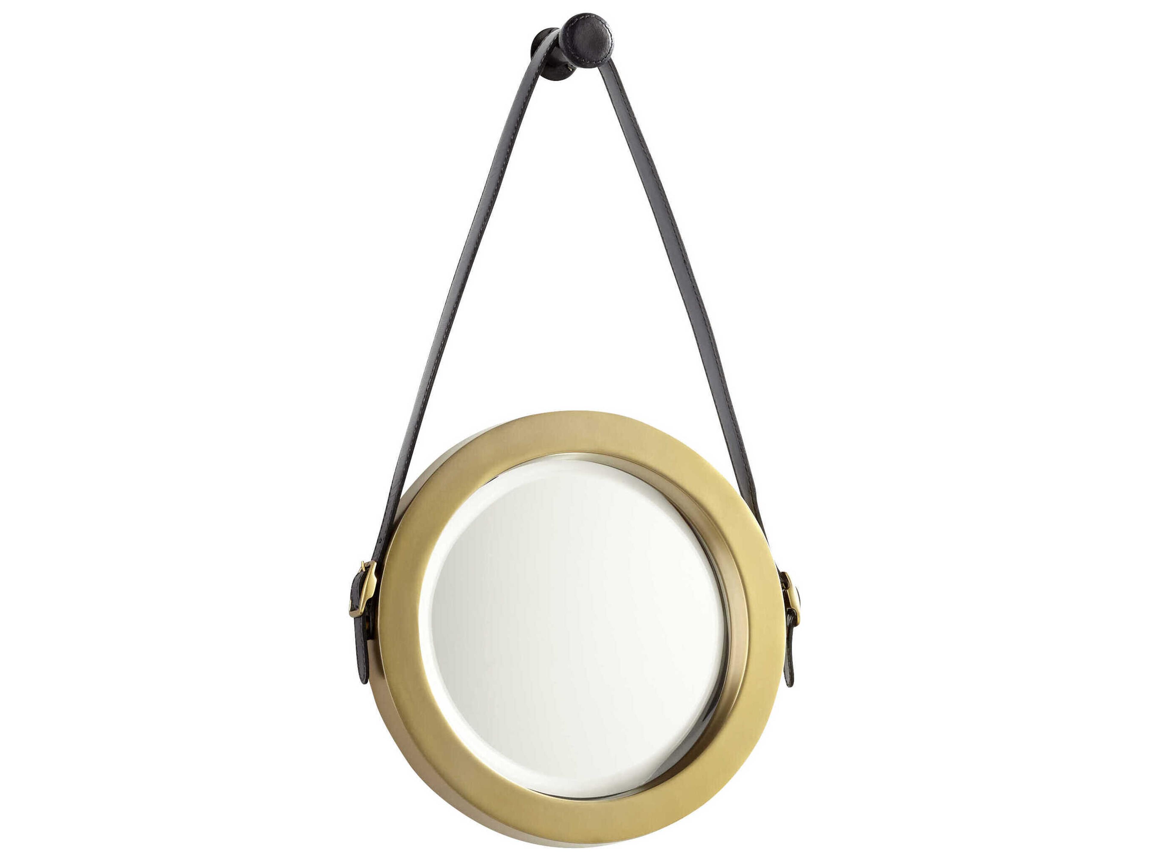 Cyan Design Venster Antique Brass Round Wall Mirror