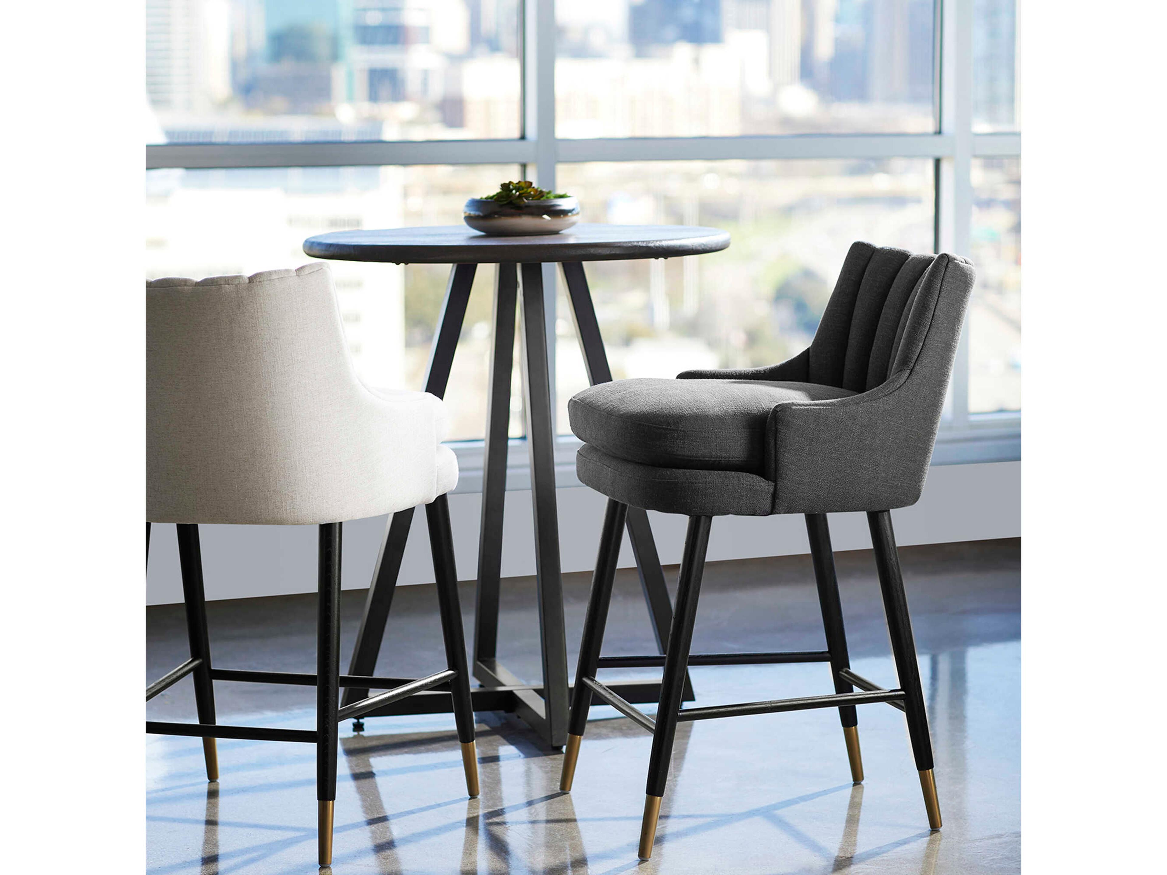 Cyan Design Tesoro Upholstered Birch Wood Counter Stool