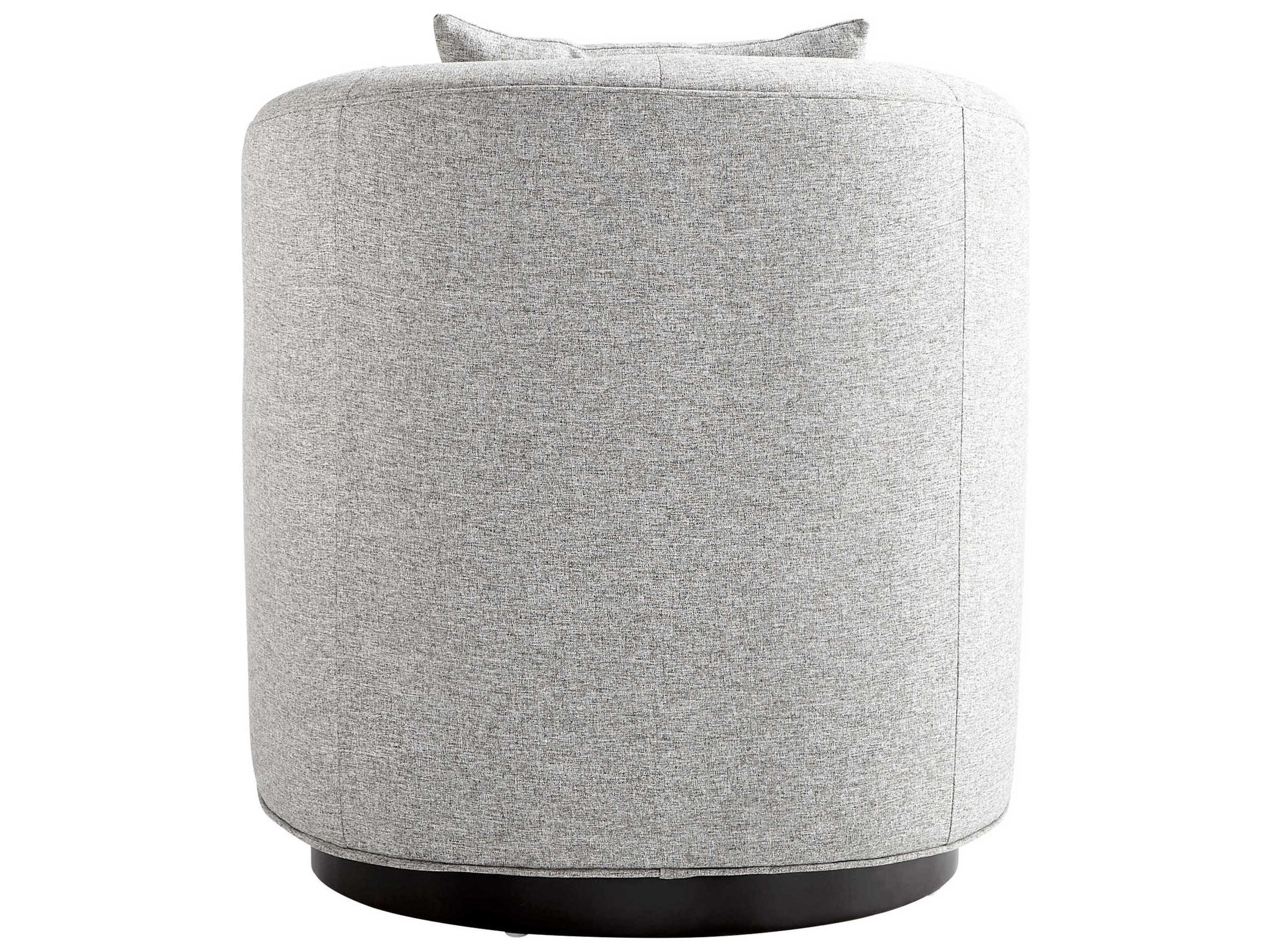 Cyan Design Swivel Gray Fabric Accent Chair